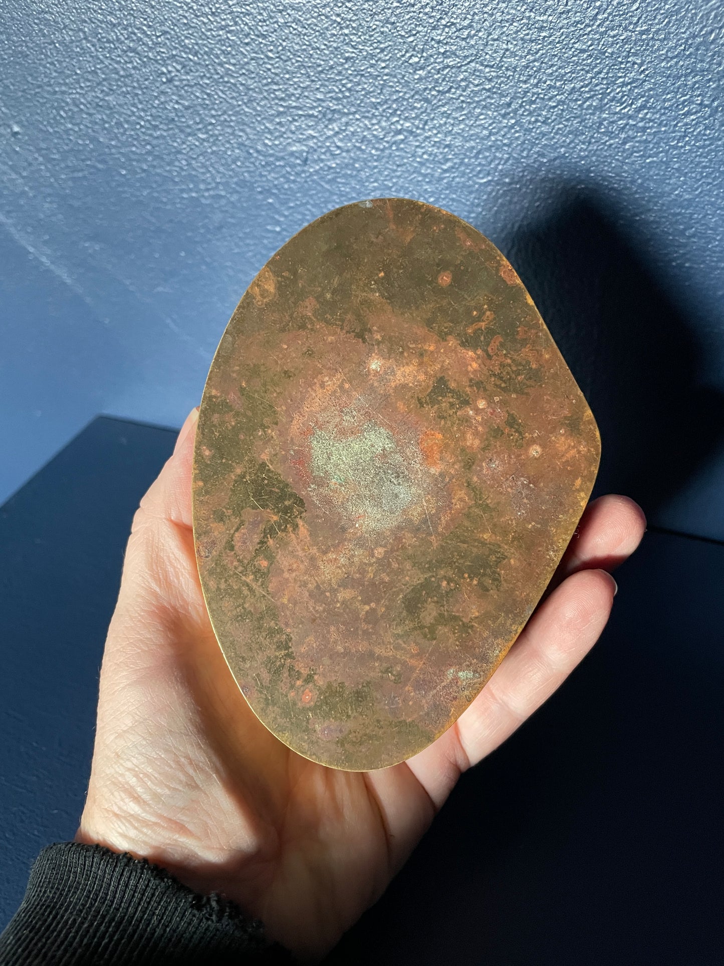 Brass Clamshell Trinket Box