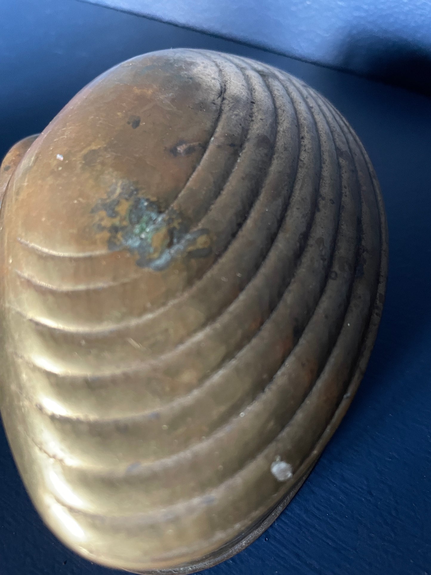 Brass Clamshell Trinket Box