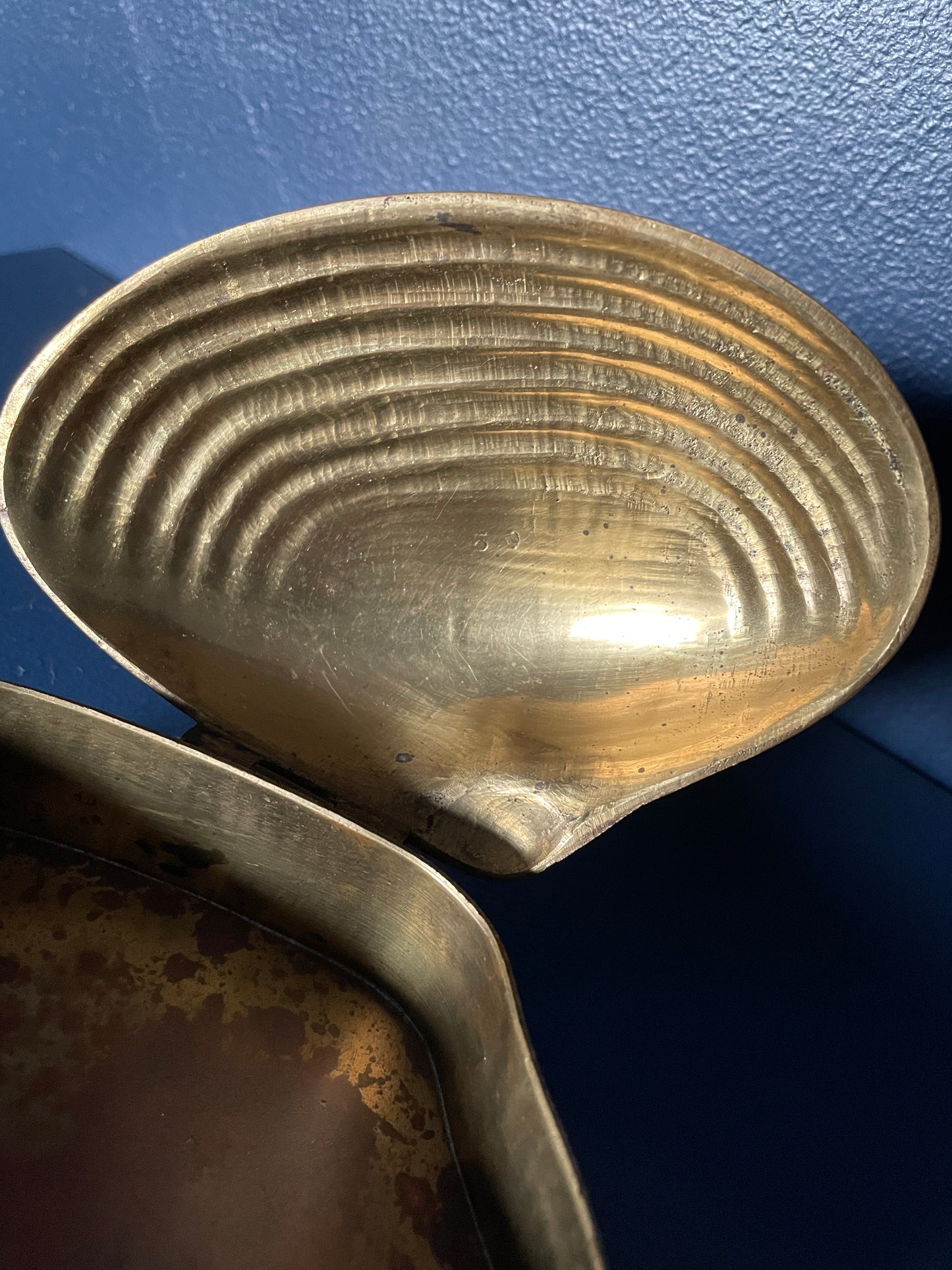 Brass Clamshell Trinket Box