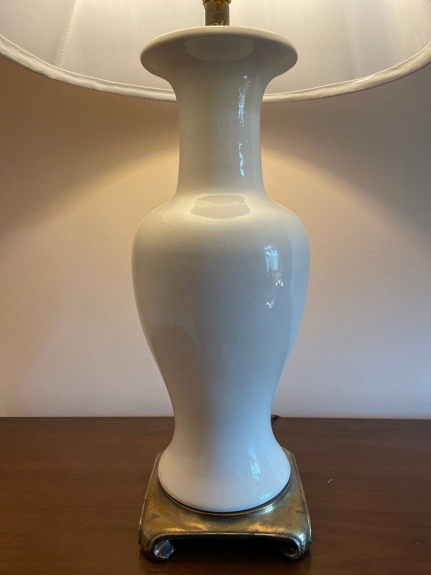 Ceramic & Brass Lamp