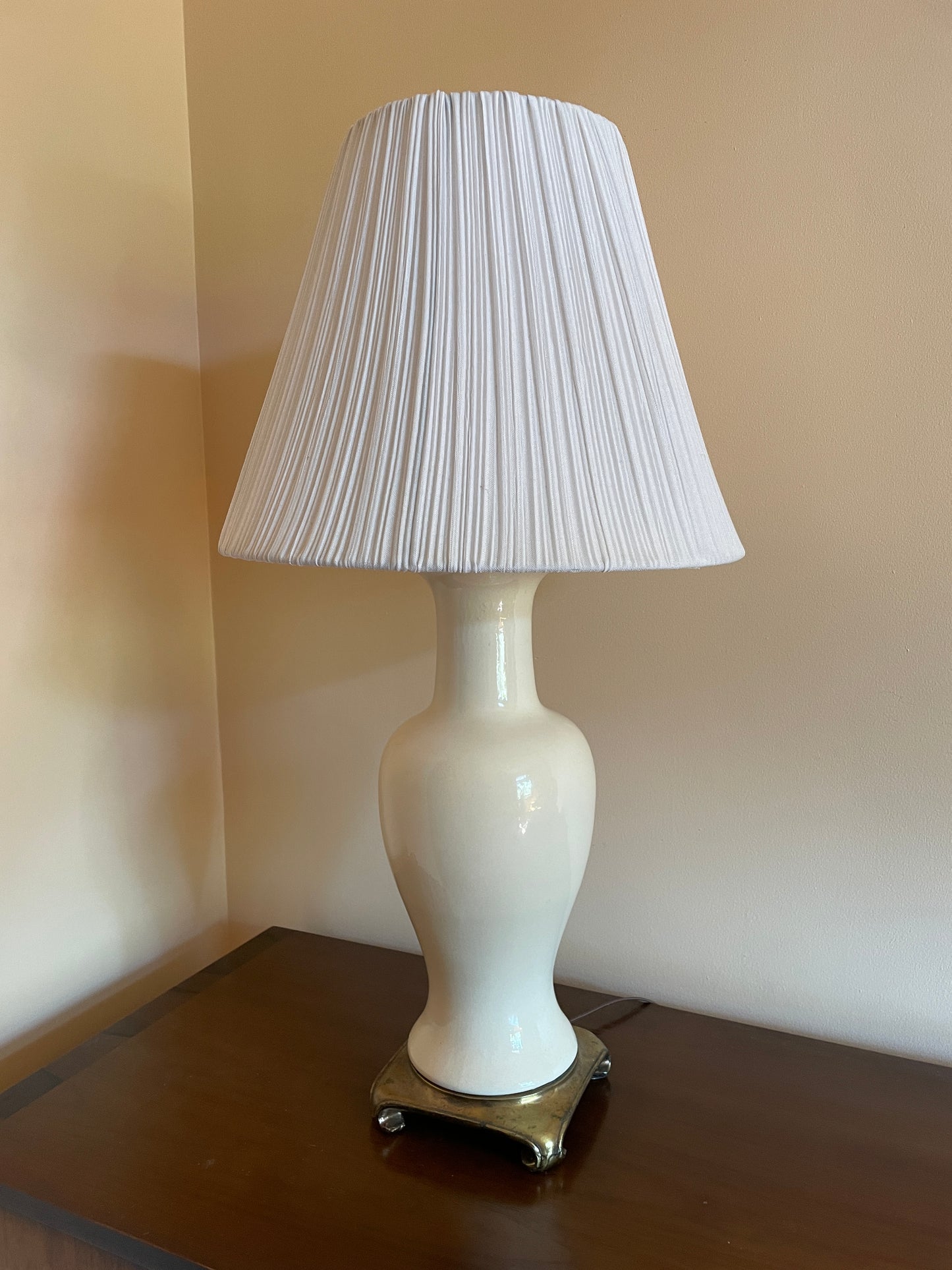Ceramic & Brass Lamp