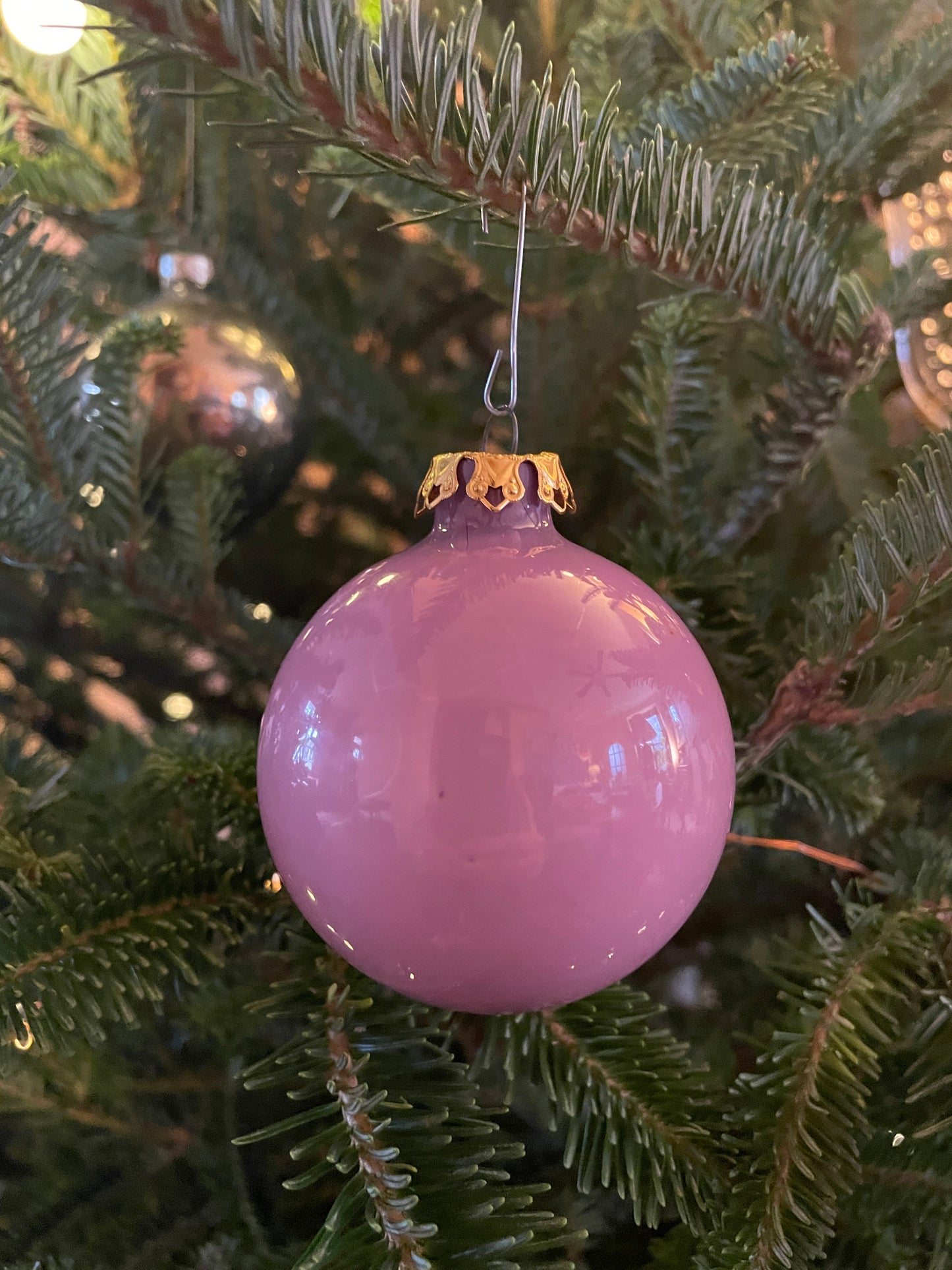 Set of 12 Glass Holiday Ornaments