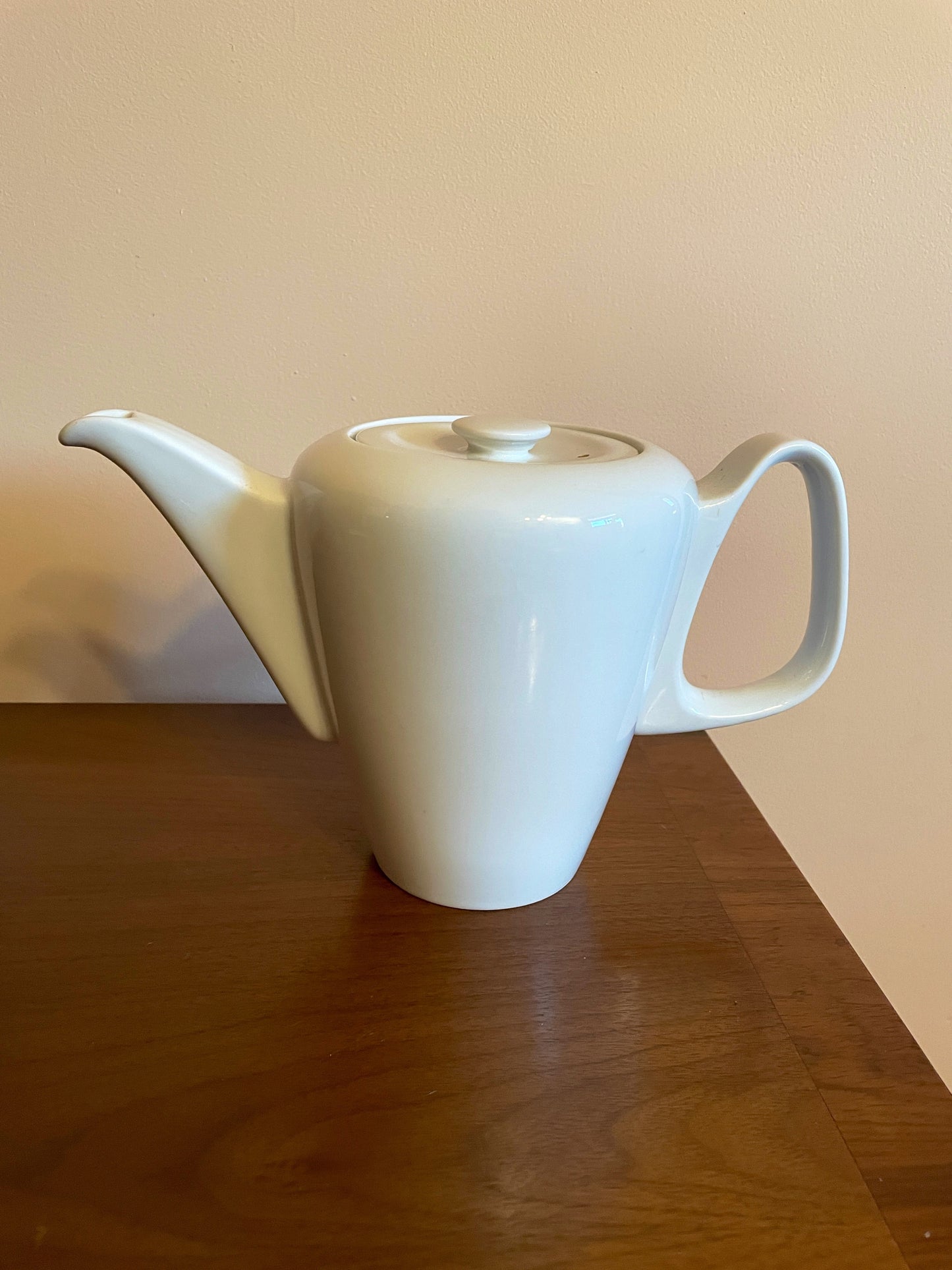 Porcelain Coffee Pot with Silver-Plated Cozy