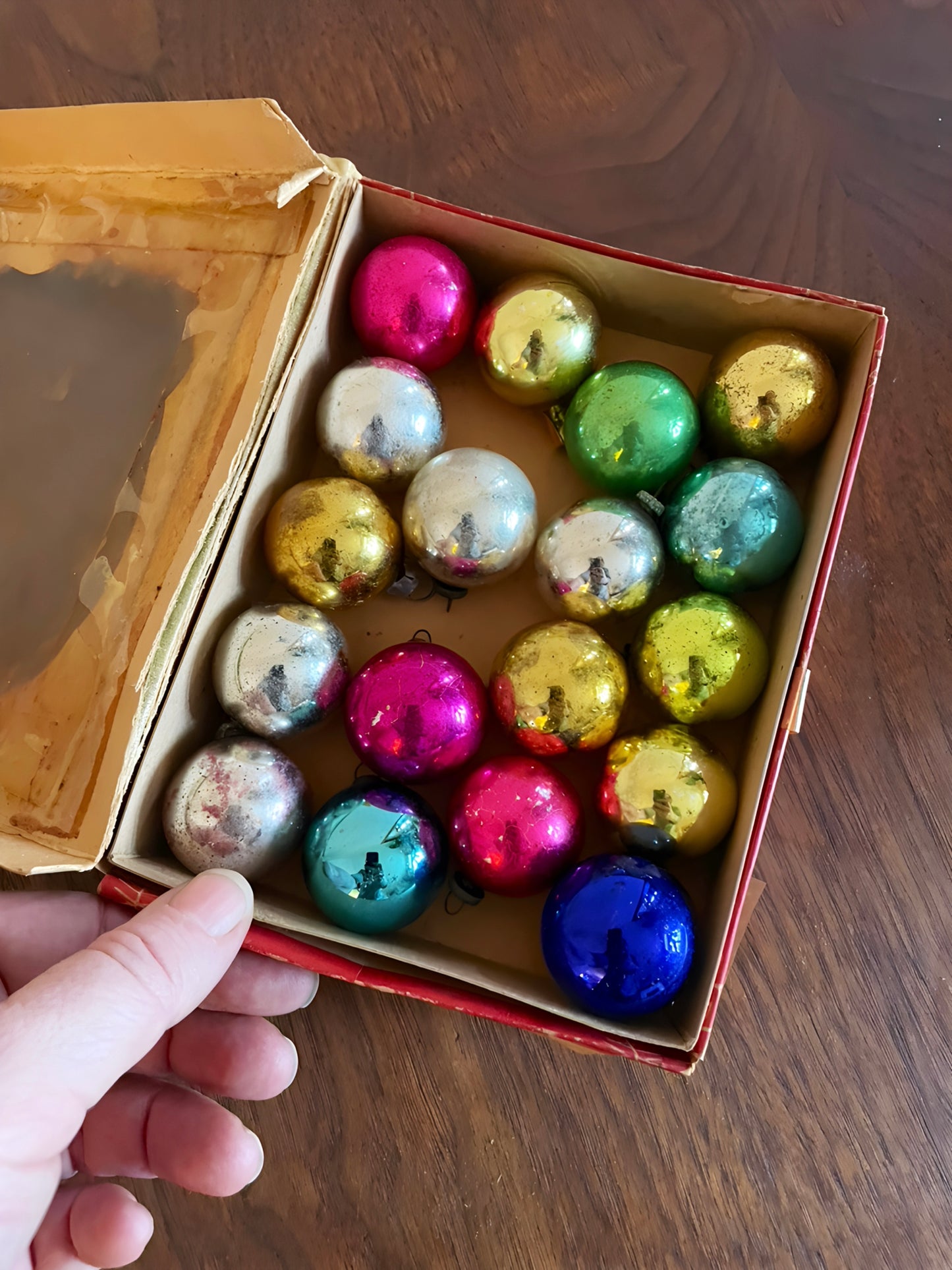 Small Glass Ball Holiday Ornaments