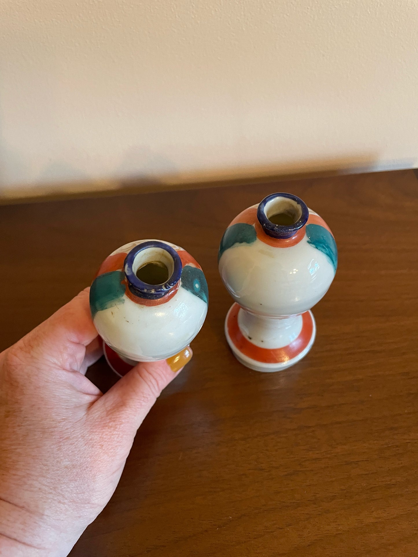 Japanese Kamidana Altar Vase Set / Sakaki Tate