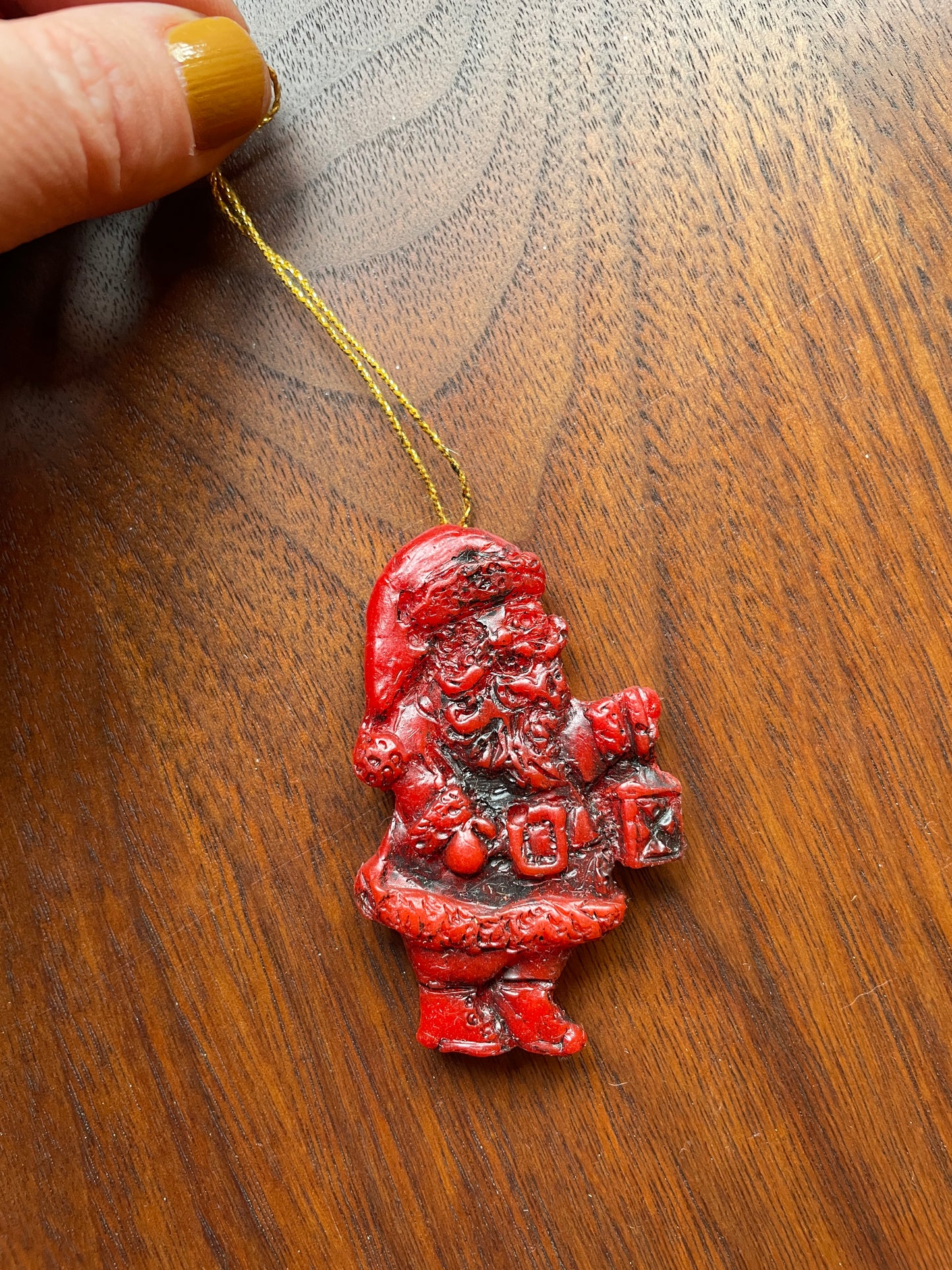 German Red Wax Ornaments