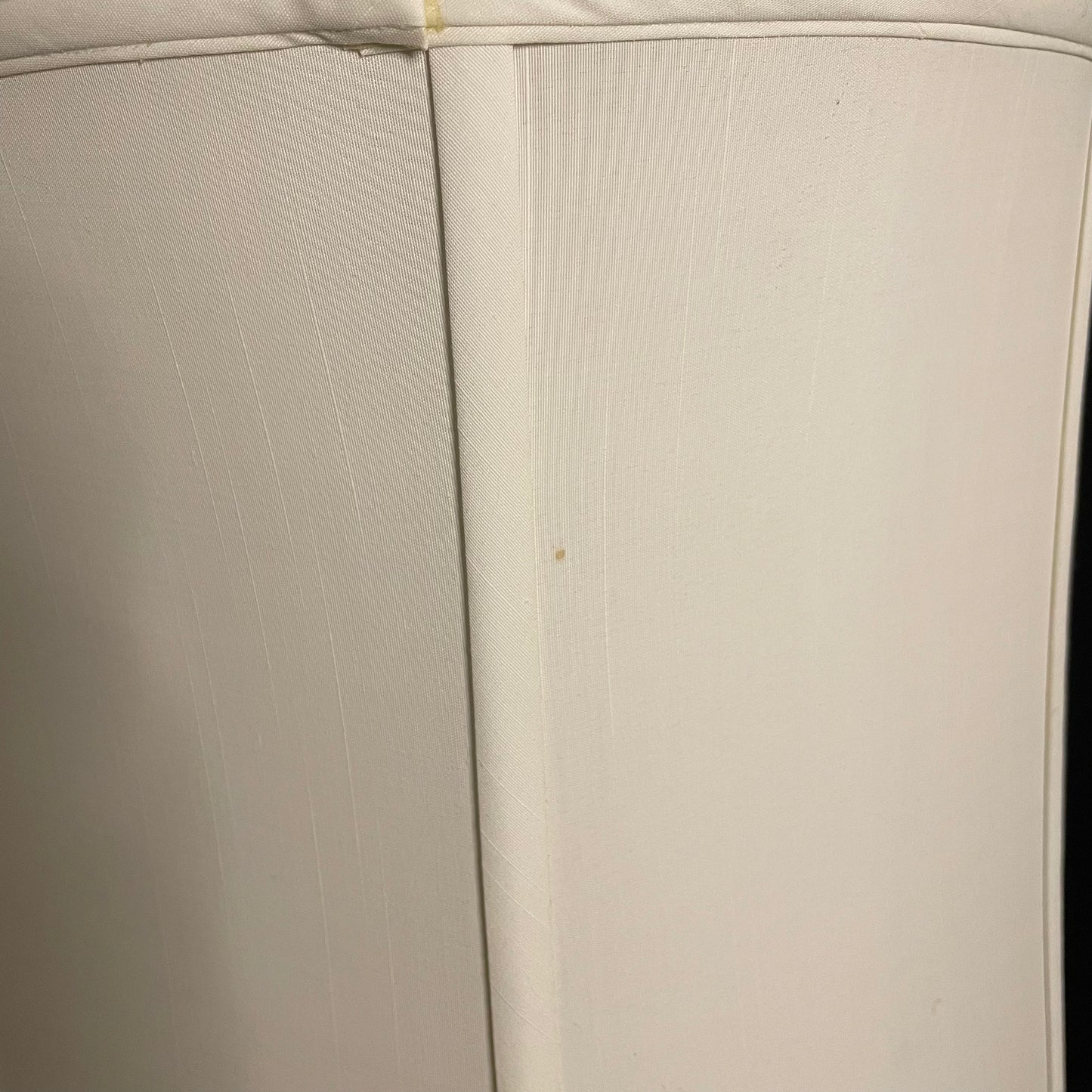 White Porcelain Lamp with Brass Detail