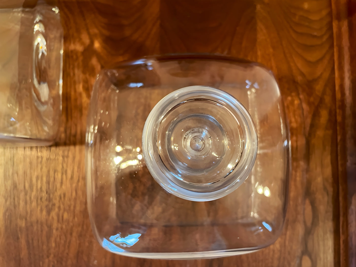 Handmade Glass Decanter Pair