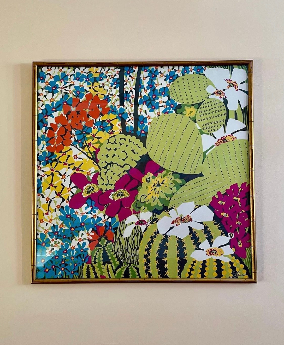 LARGE Framed La Mendola Scarf