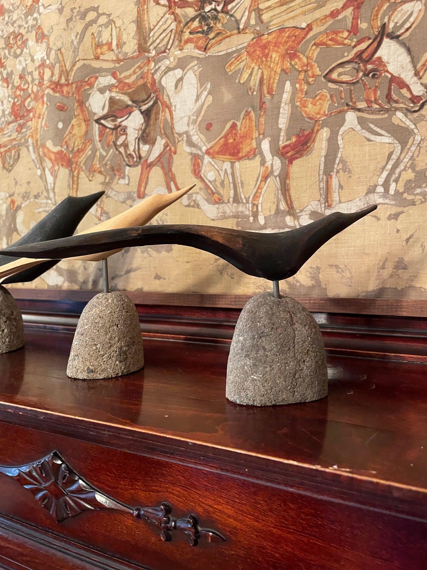 Trio of Decorative Birds
