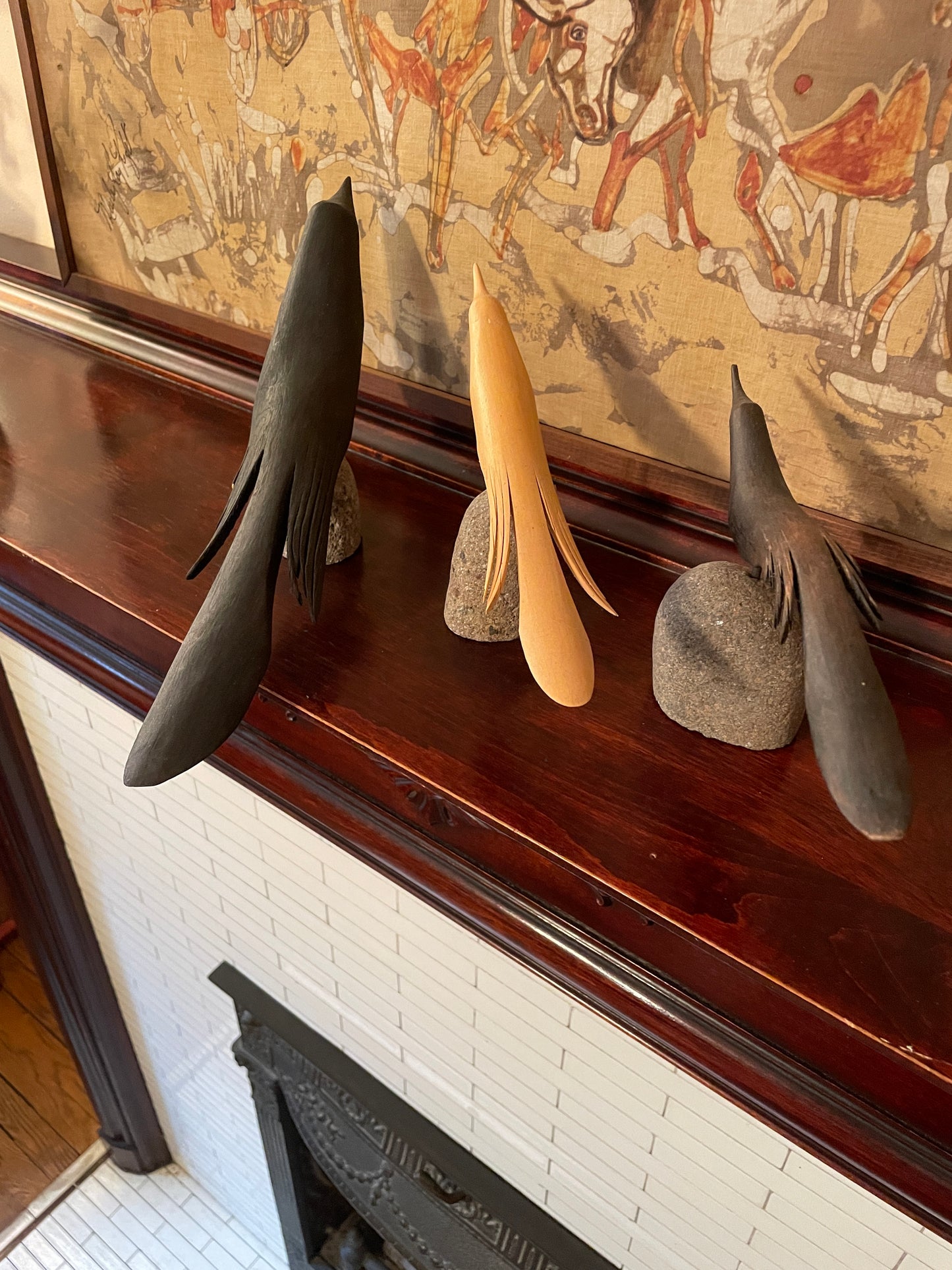Trio of Decorative Birds