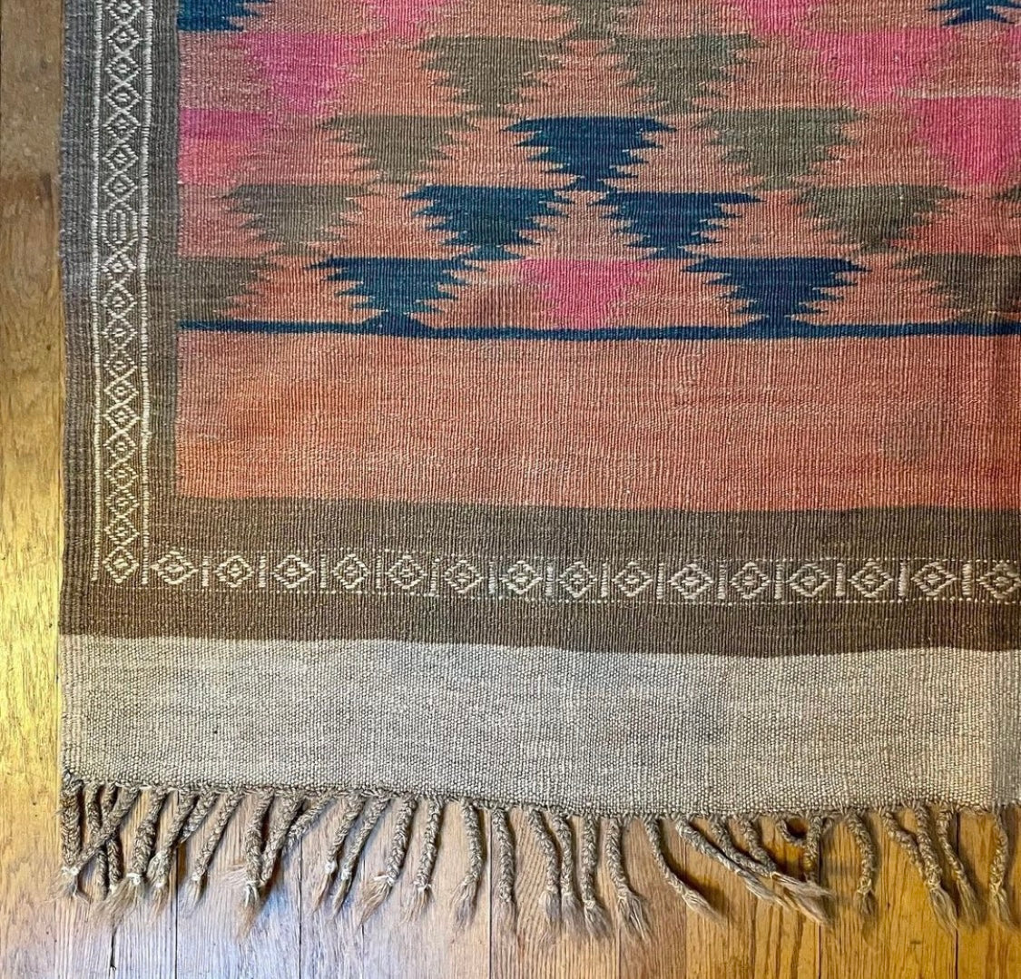 Pinks, Beiges & Blues Turkish Kilim