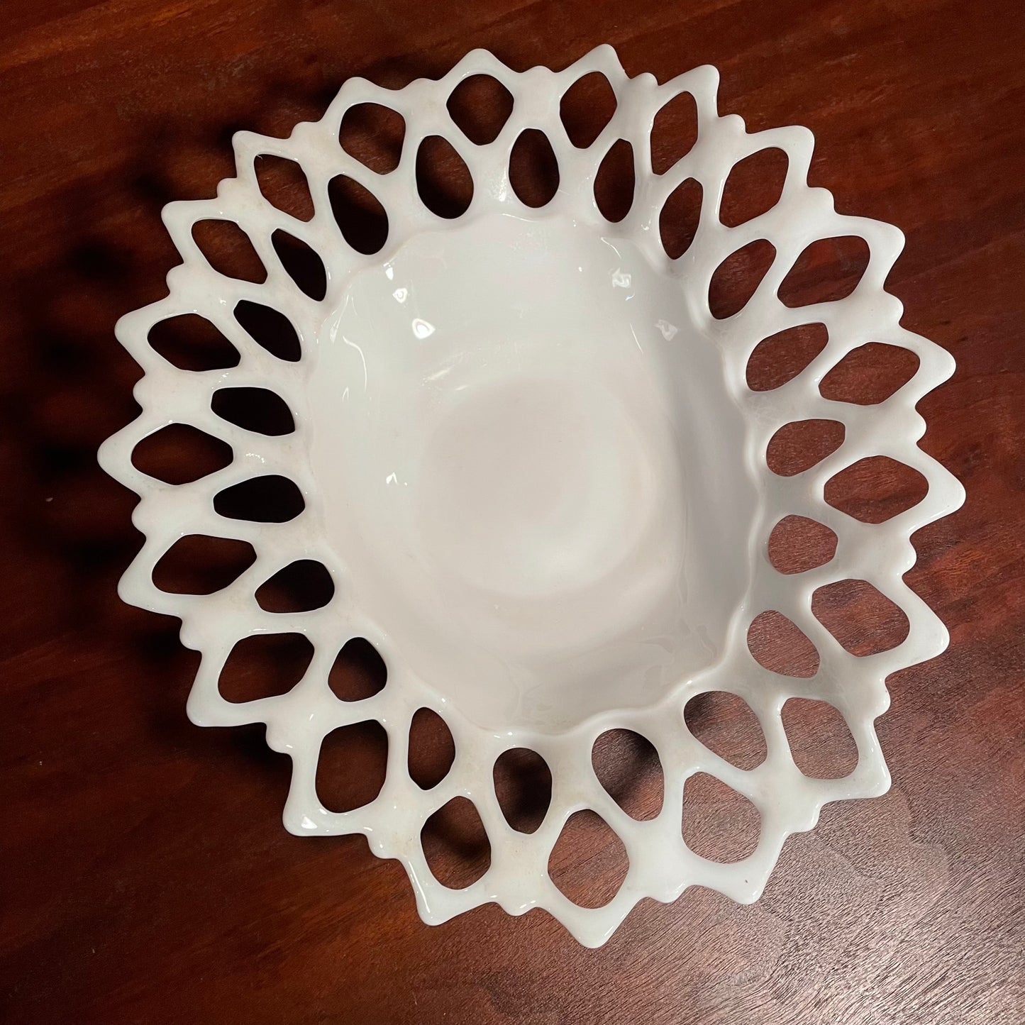 Glass Lattice Bowl