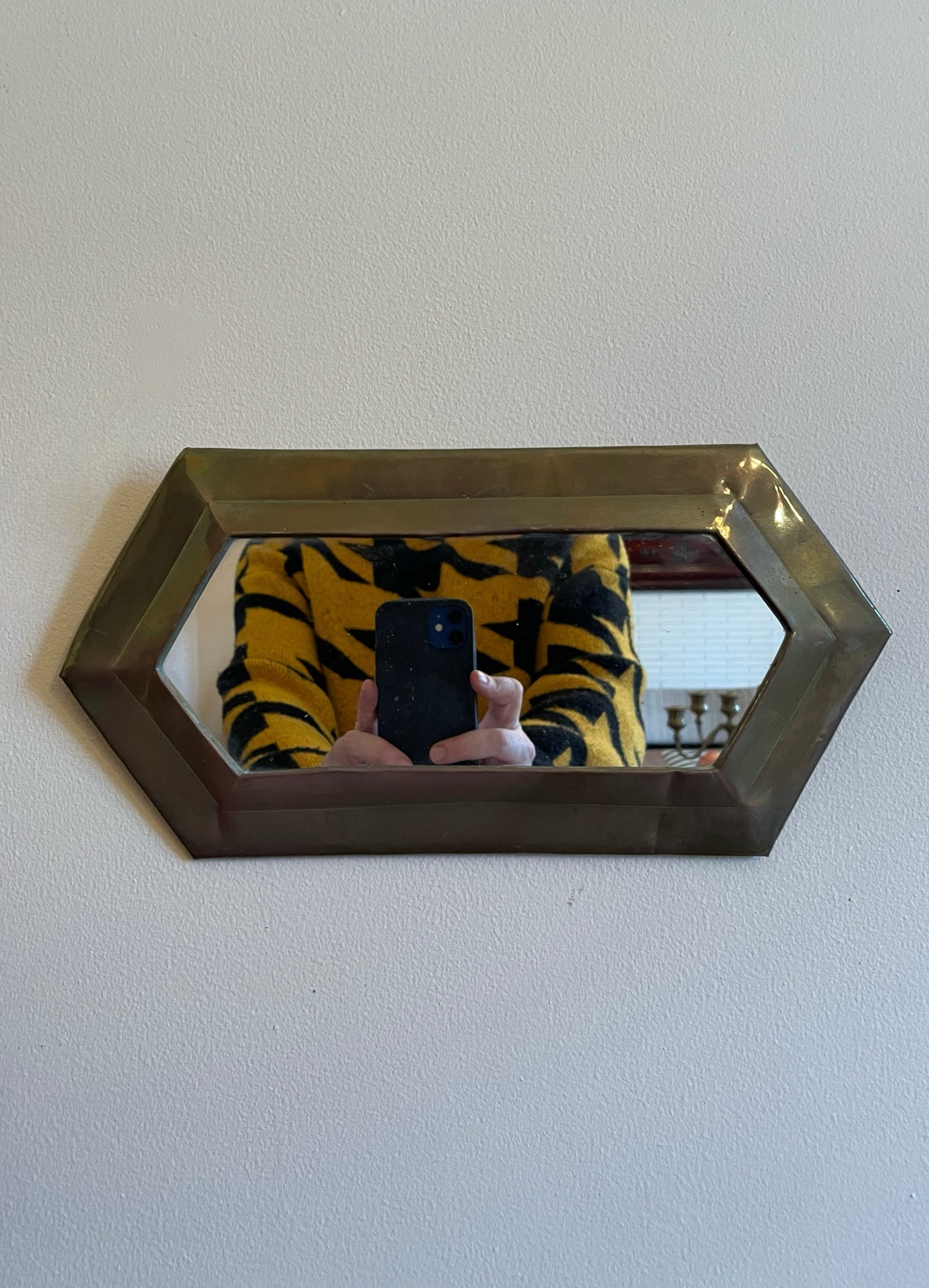Small Brass Mirror
