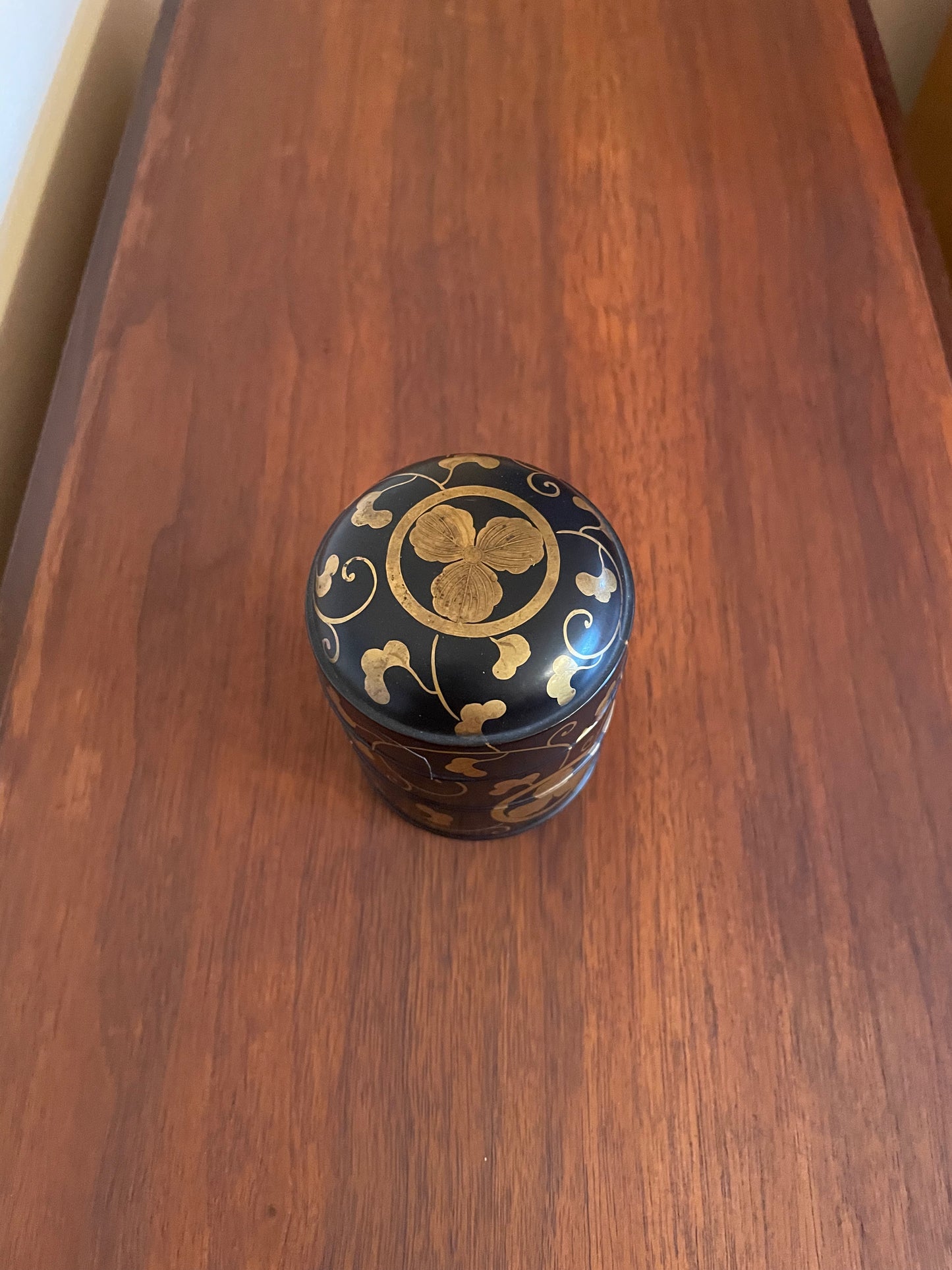 Gilded Black Lacquered Box