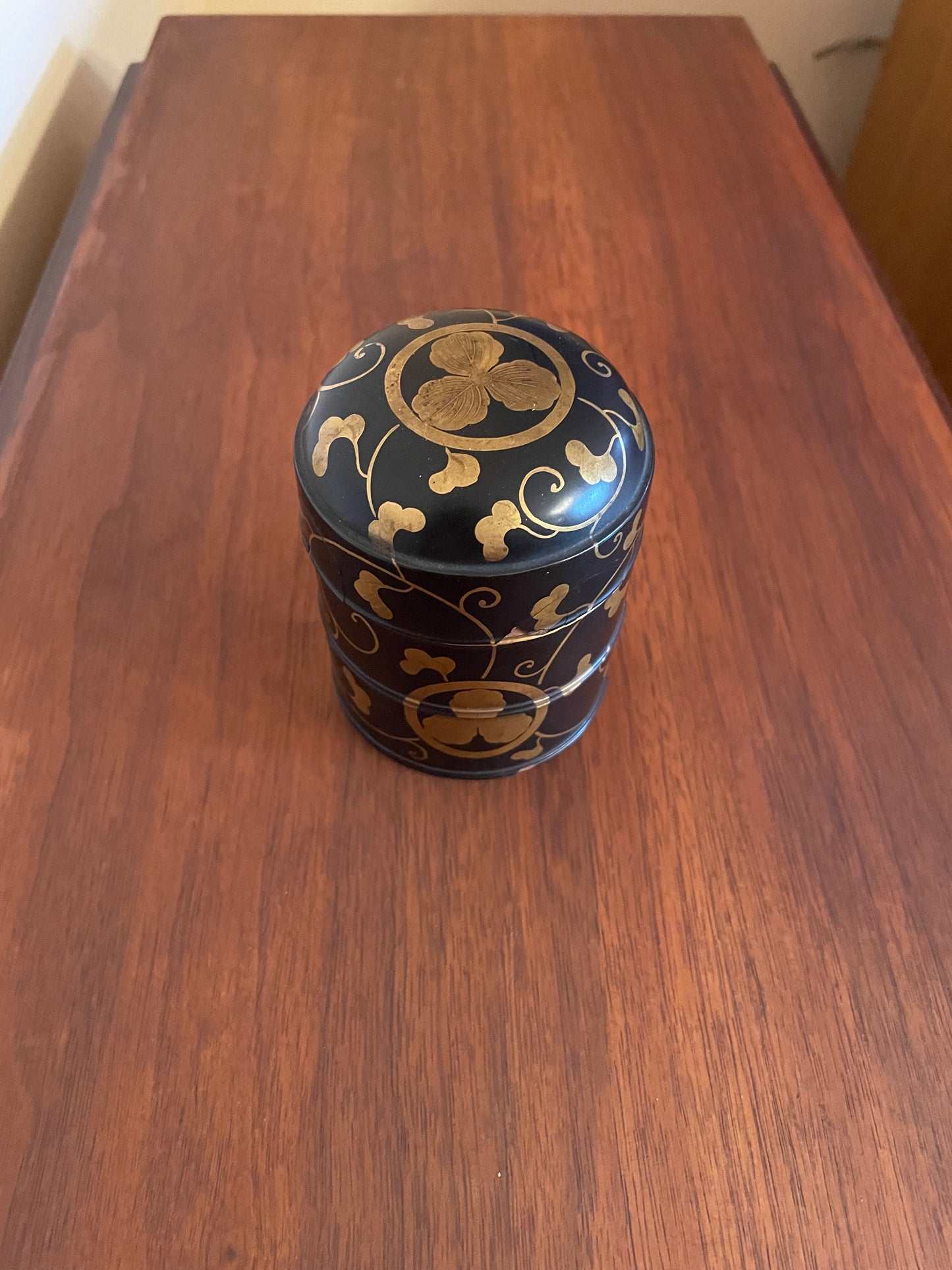 Gilded Black Lacquered Box