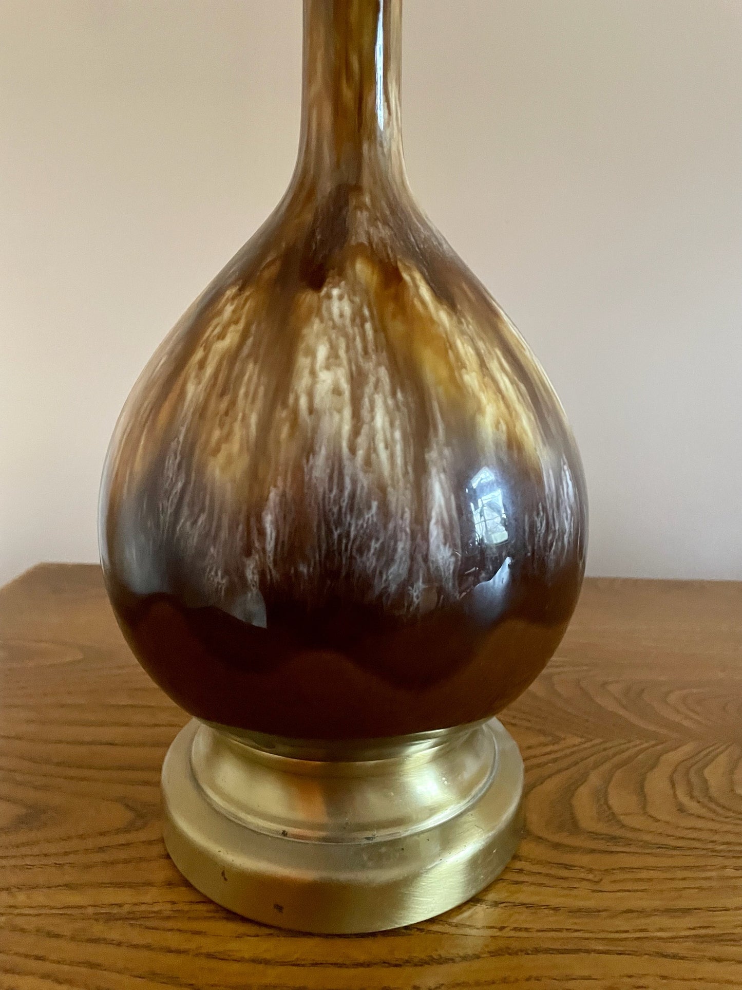 Midcentury Drip Glaze Lamp