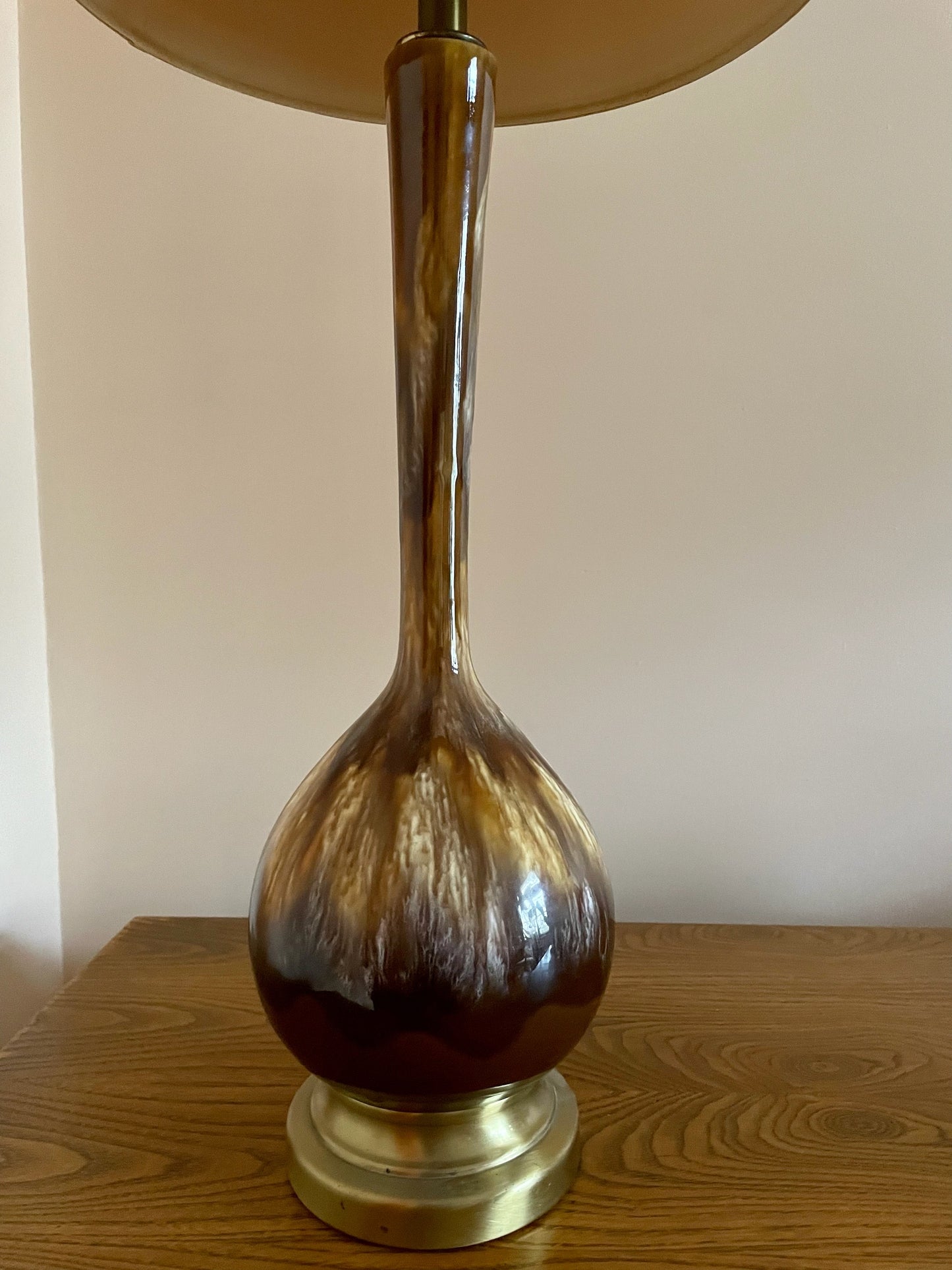 Midcentury Drip Glaze Lamp