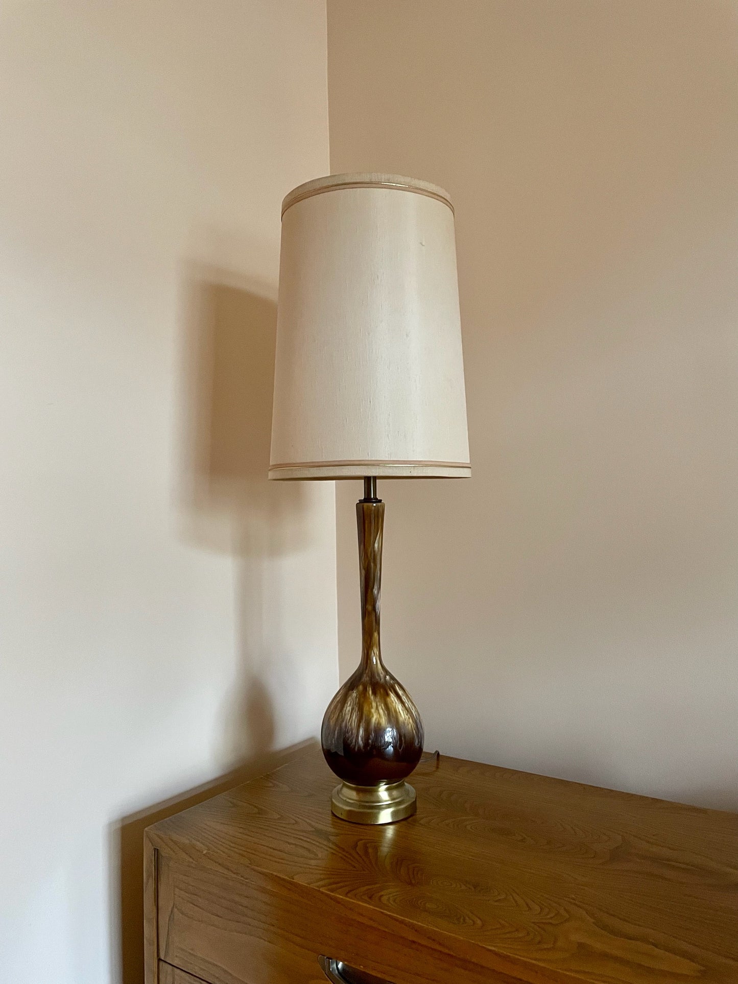 Midcentury Drip Glaze Lamp