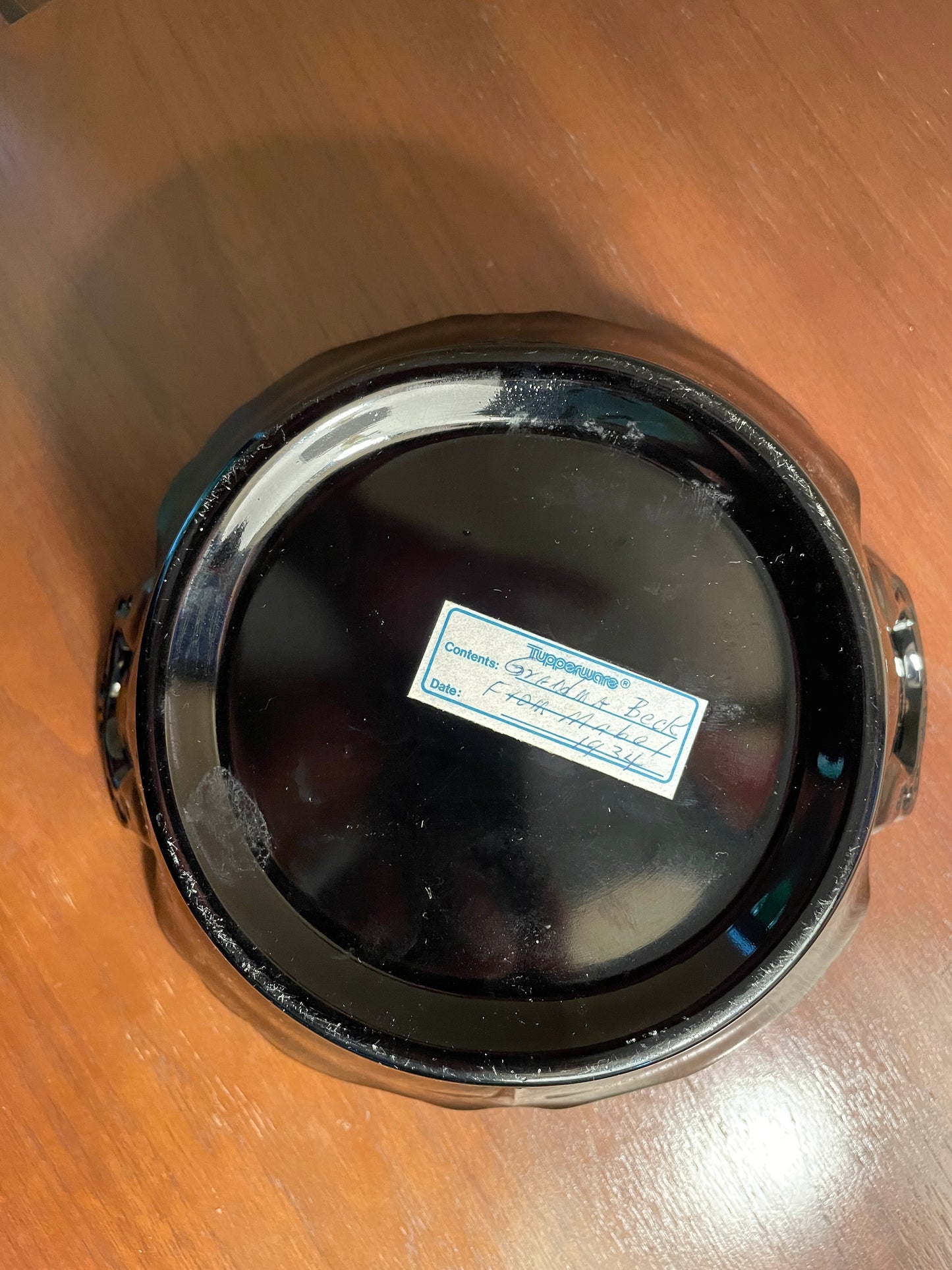 1930's Black Amethyst Bowl with Handles