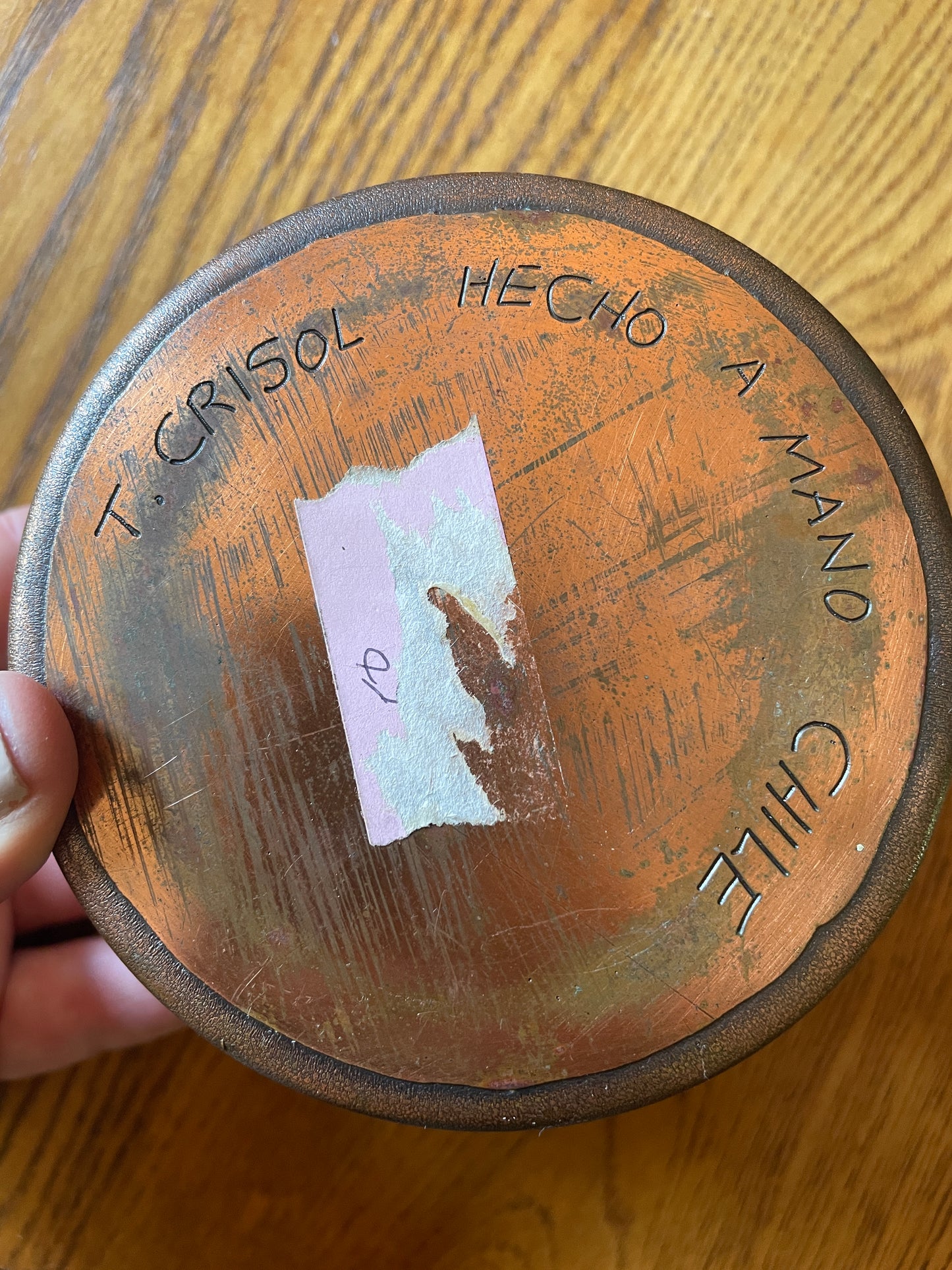 Chilean Copper Trinket Box