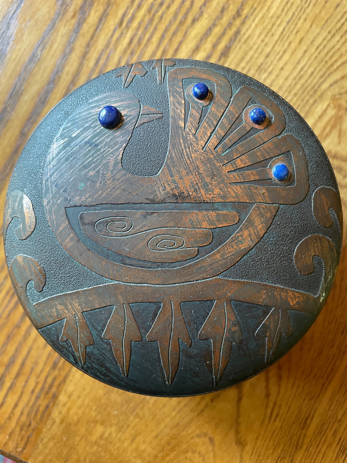 Chilean Copper Trinket Box