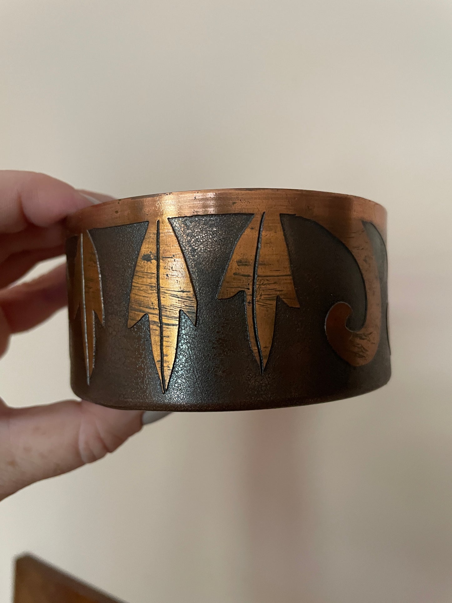 Chilean Copper Trinket Box
