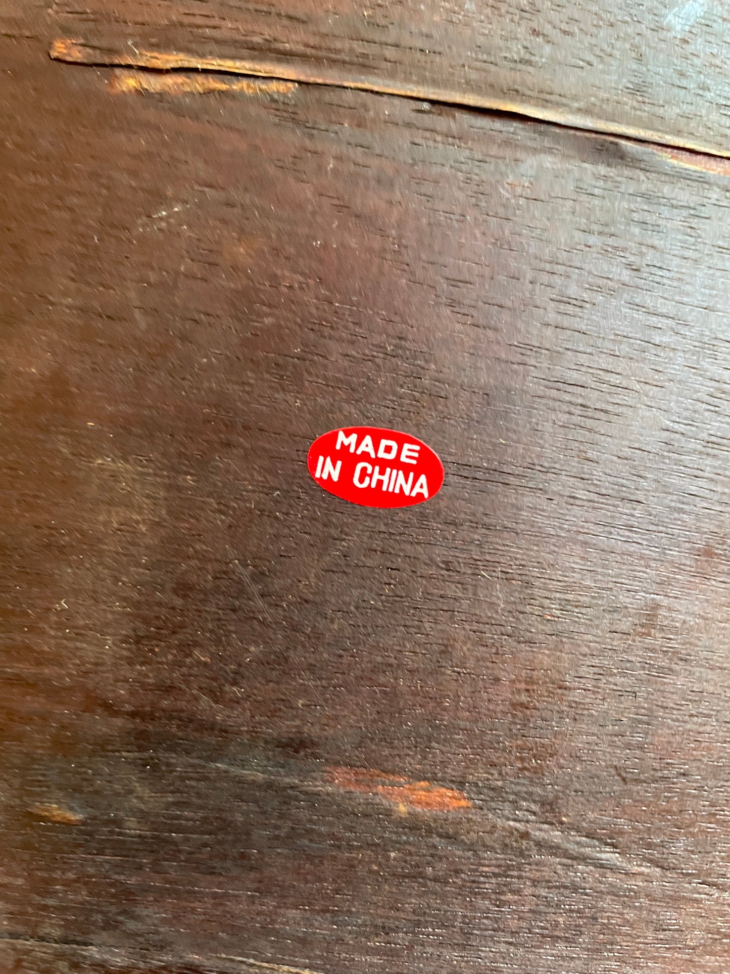 Chinese Tray with Woven Bamboo Cover