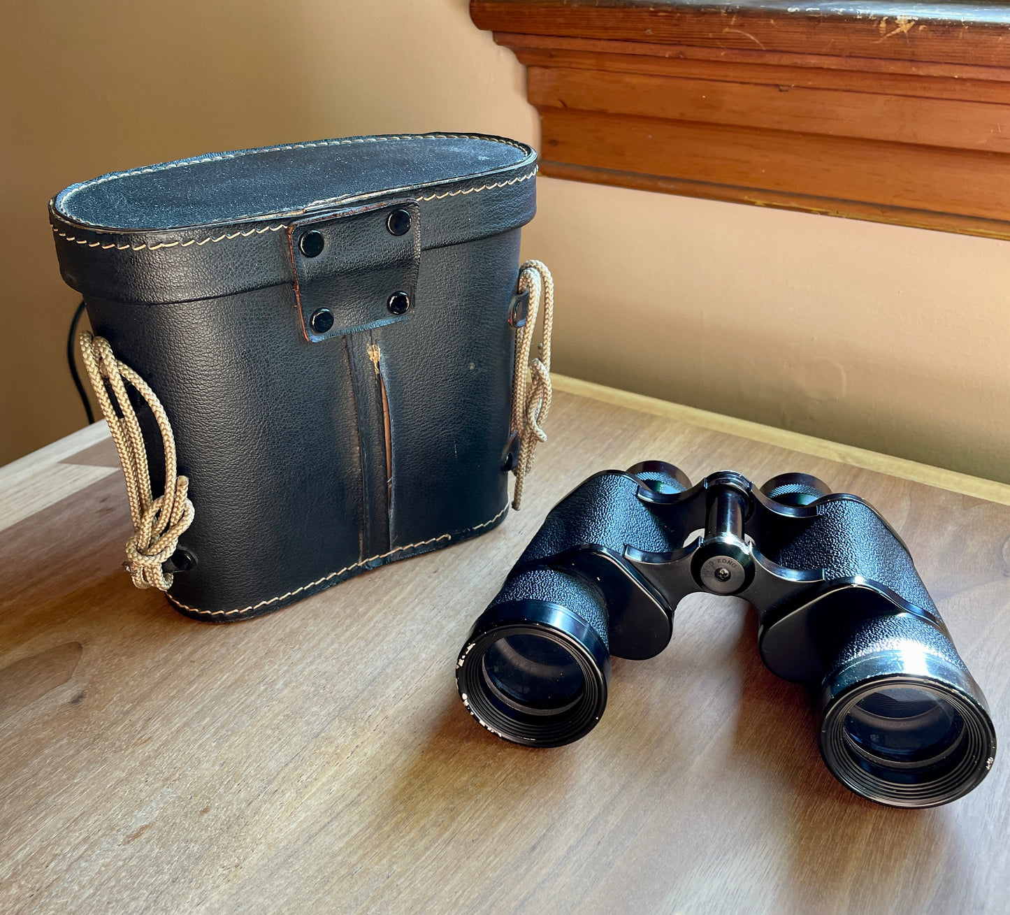 Crown Binoculars and Case