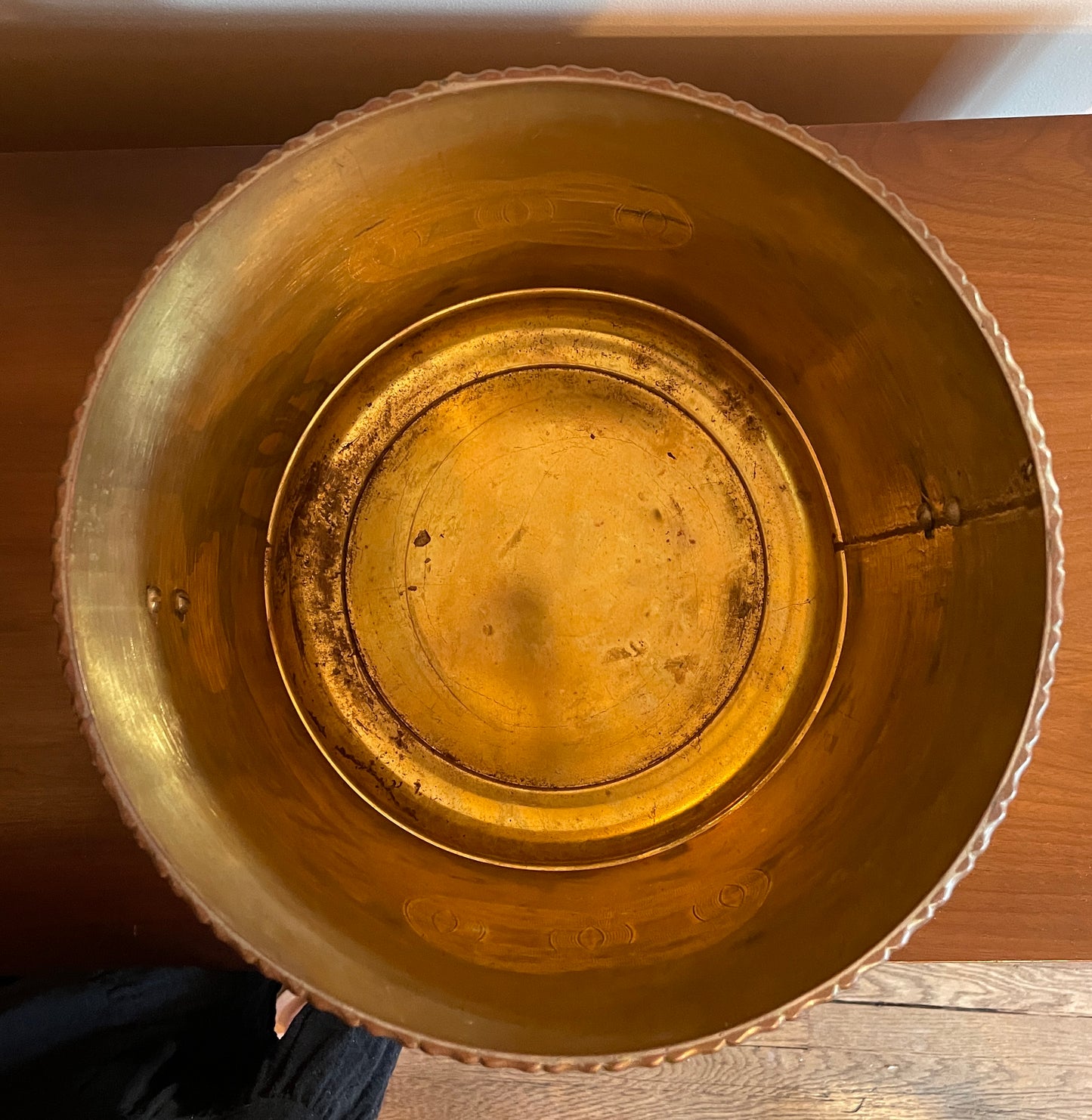 Large Brass Jardiniere