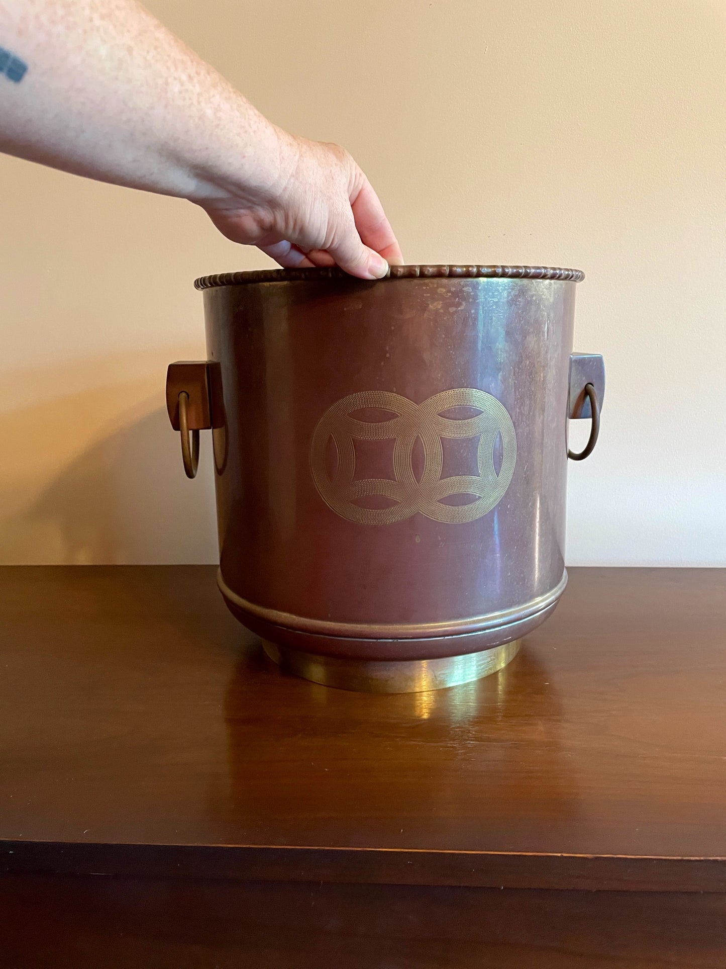 Large Brass Jardiniere
