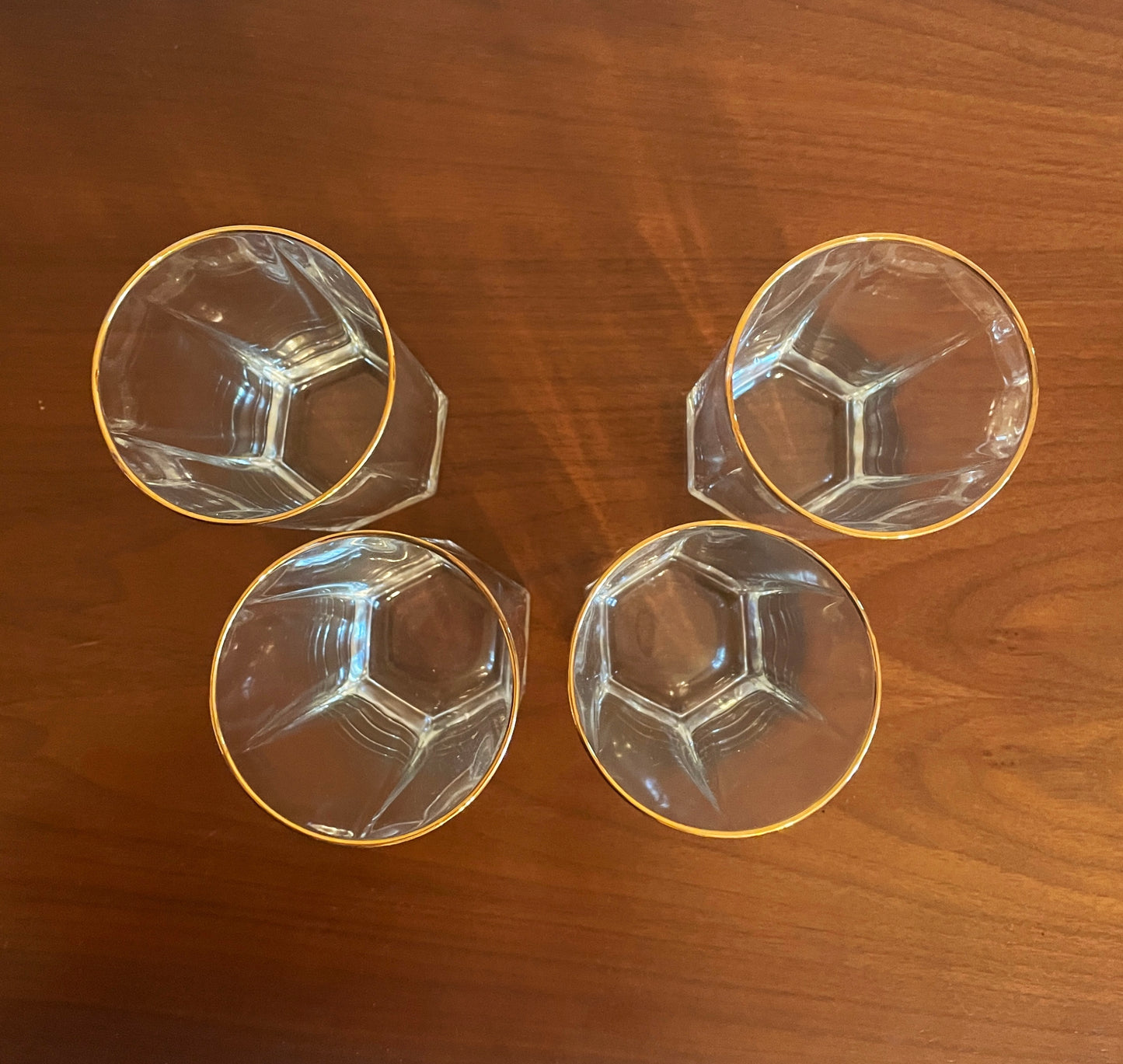 Givenchy Xeryus Gold Rimmed Crystal Glasses