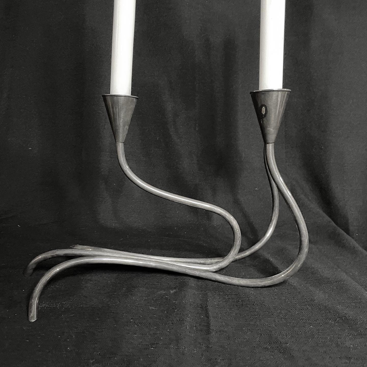 Carl Christensen Danish Modern Silver Candlelabra