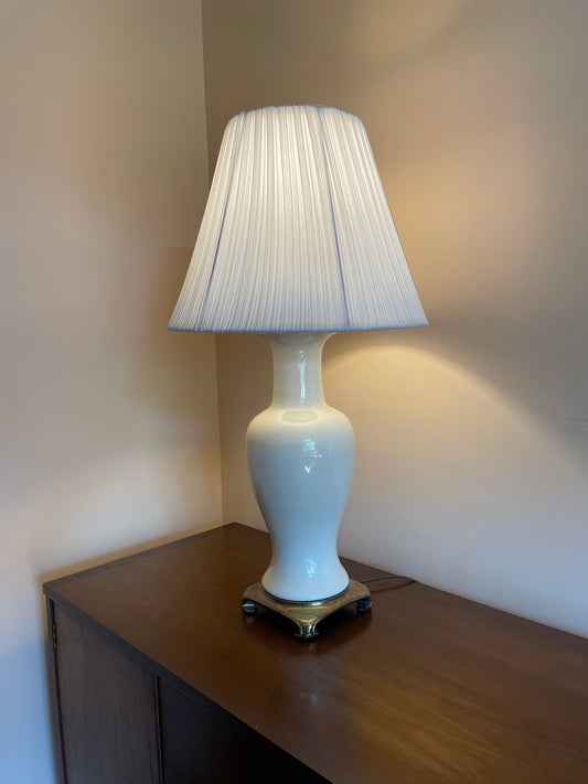 Ceramic & Brass Lamp