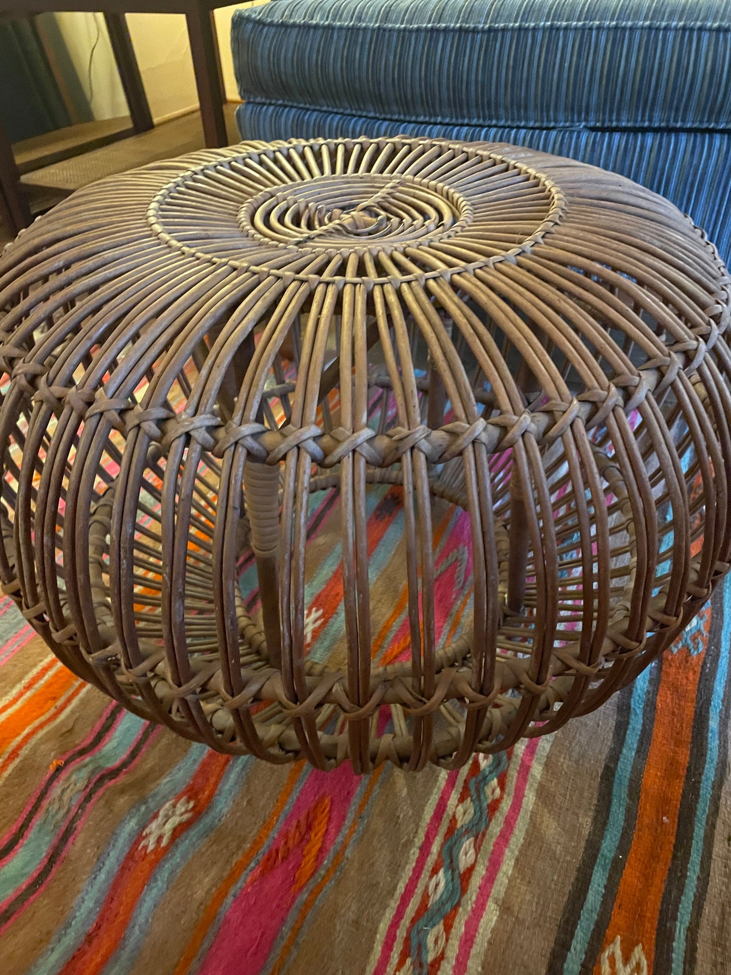 Franco Albini Rattan Ottoman