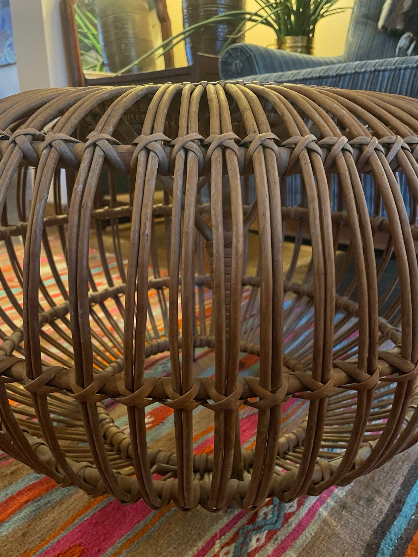 Franco Albini Rattan Ottoman