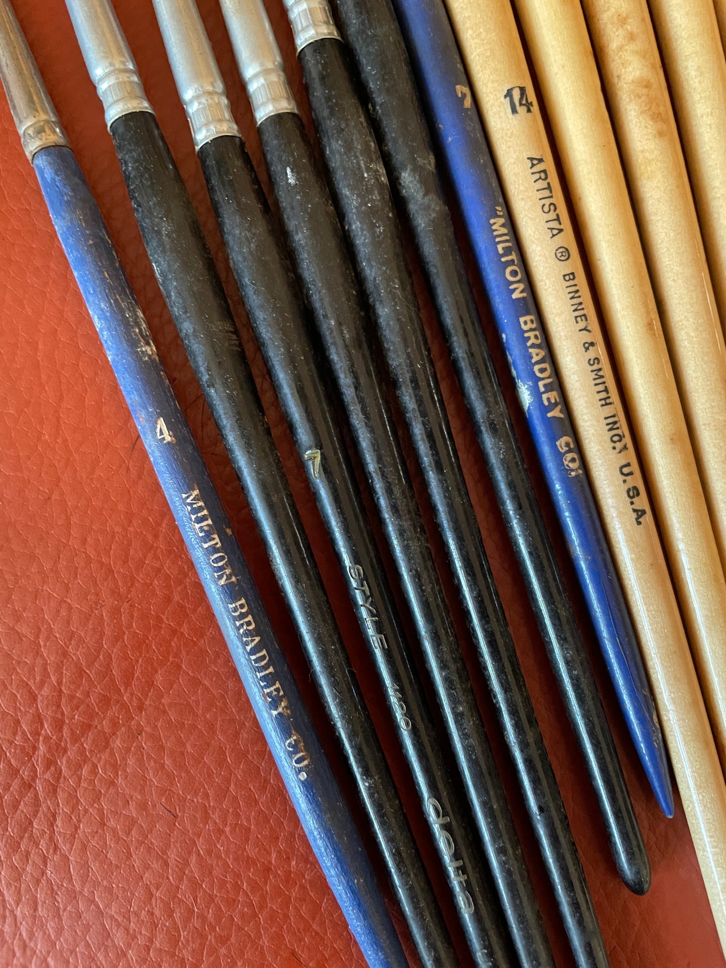 Collection of Vintage Paint Brushes