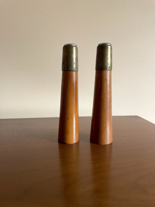 Teak Salt & Pepper Shakers