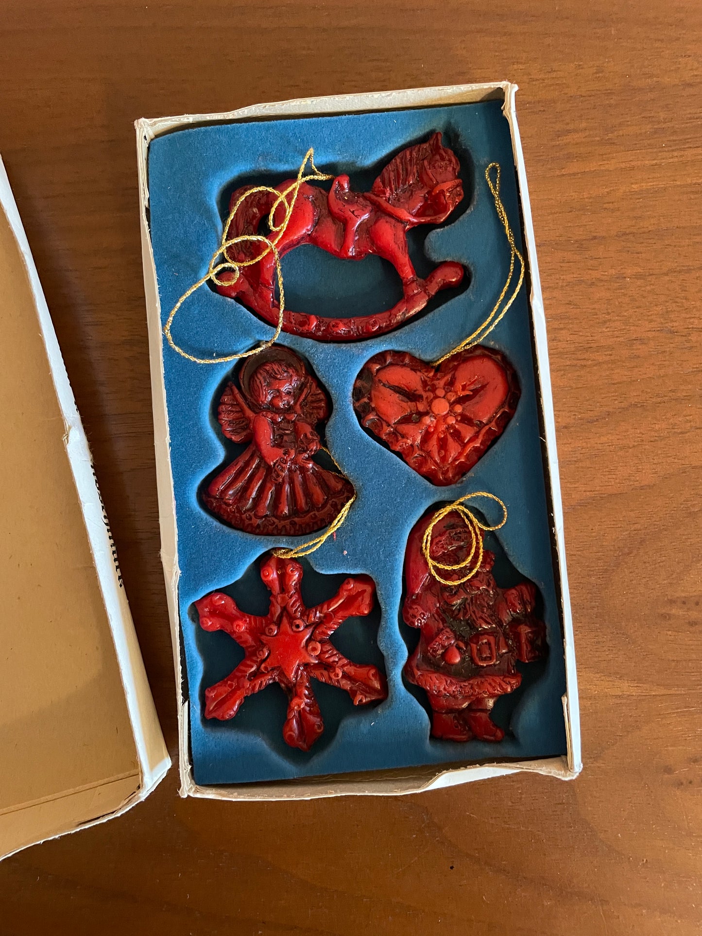 German Red Wax Ornaments