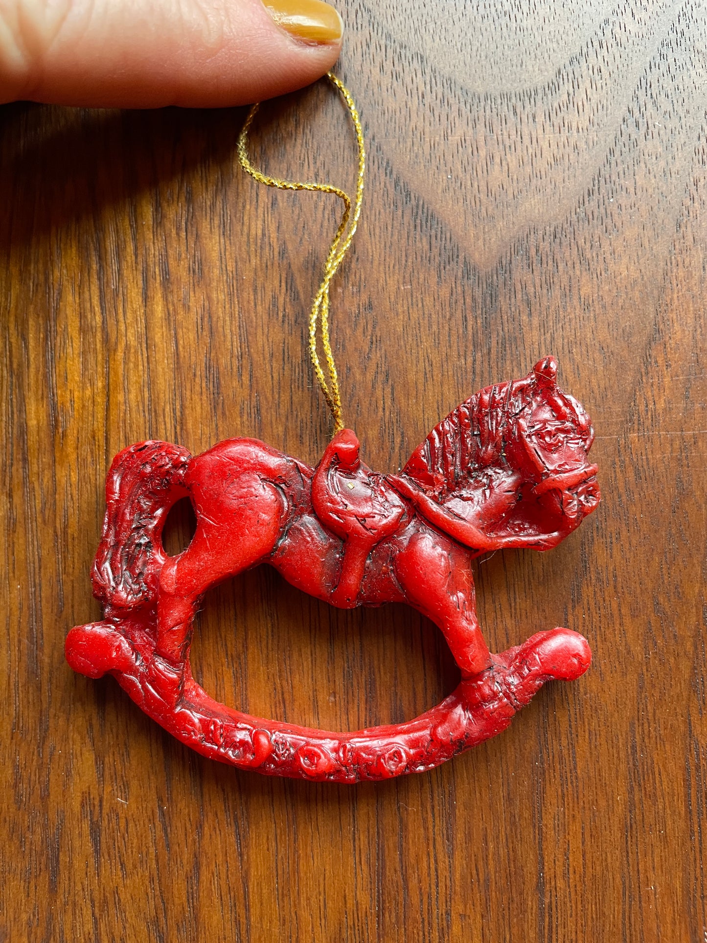 German Red Wax Ornaments