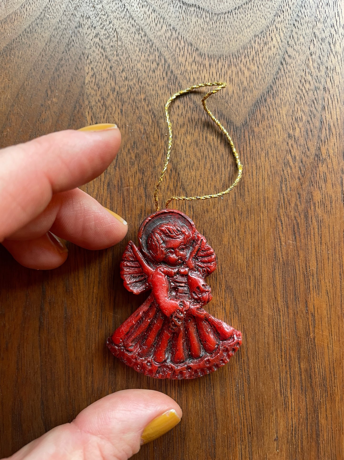 German Red Wax Ornaments