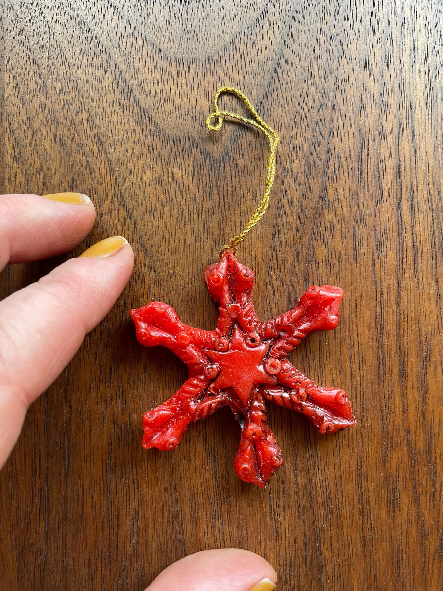 German Red Wax Ornaments