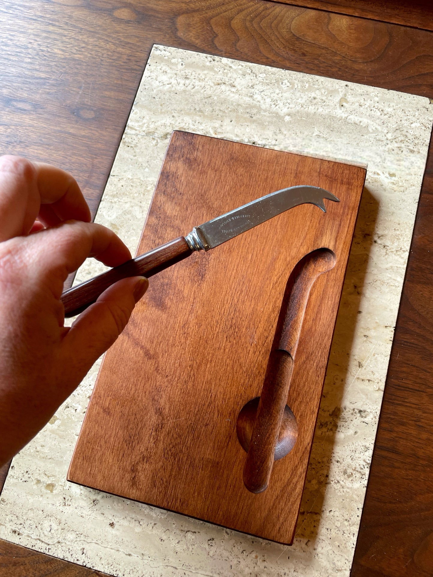 Baribocraft Cheese Board & Knife