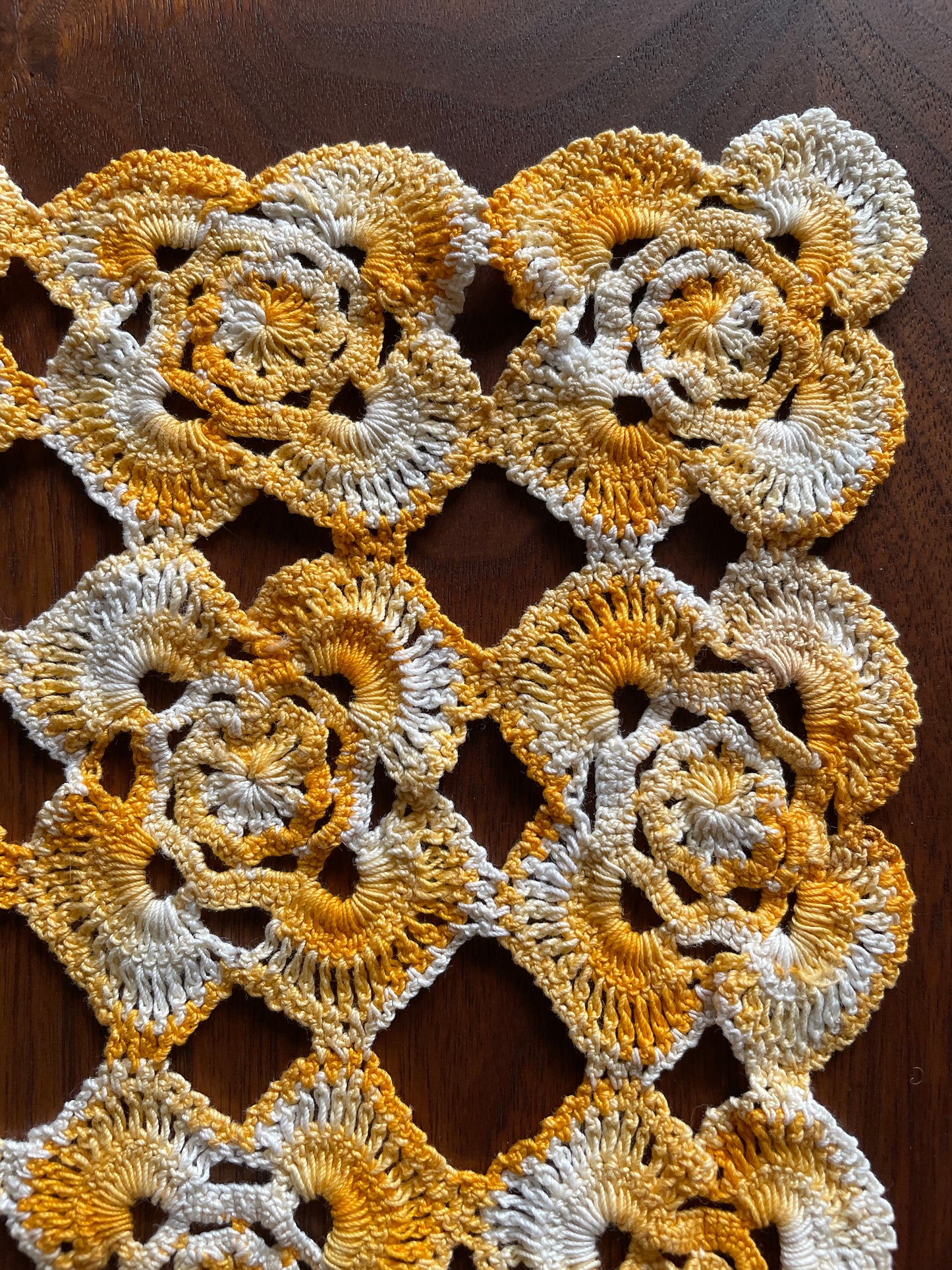 Orange & Cream Doilies