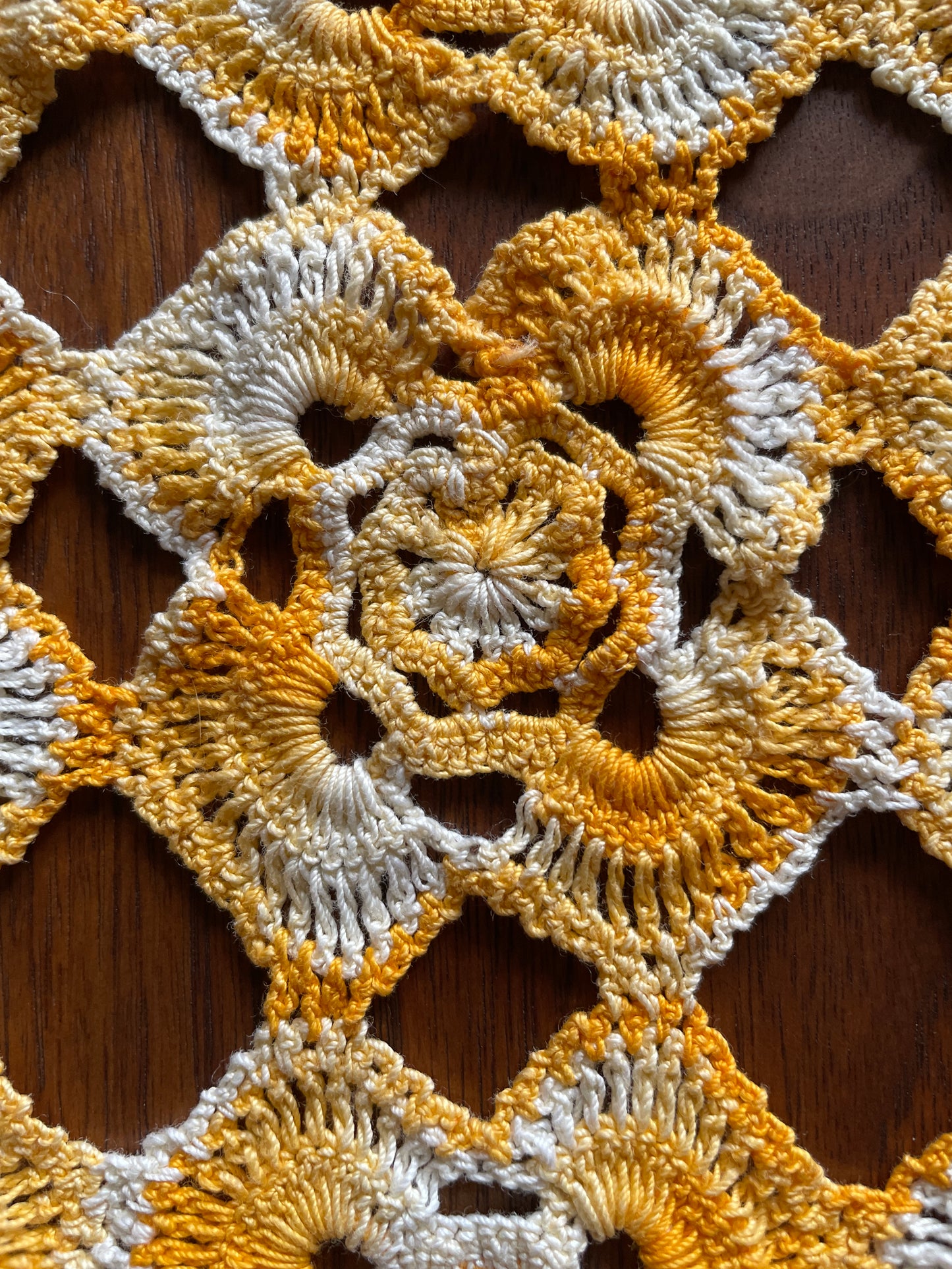 Orange & Cream Doilies