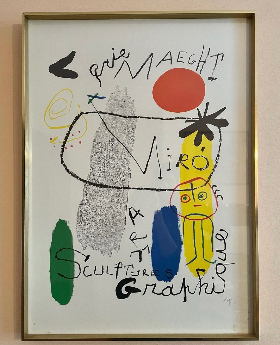 Poster for the exhibition Sculpture-Art Graphique, Galerie Maeght