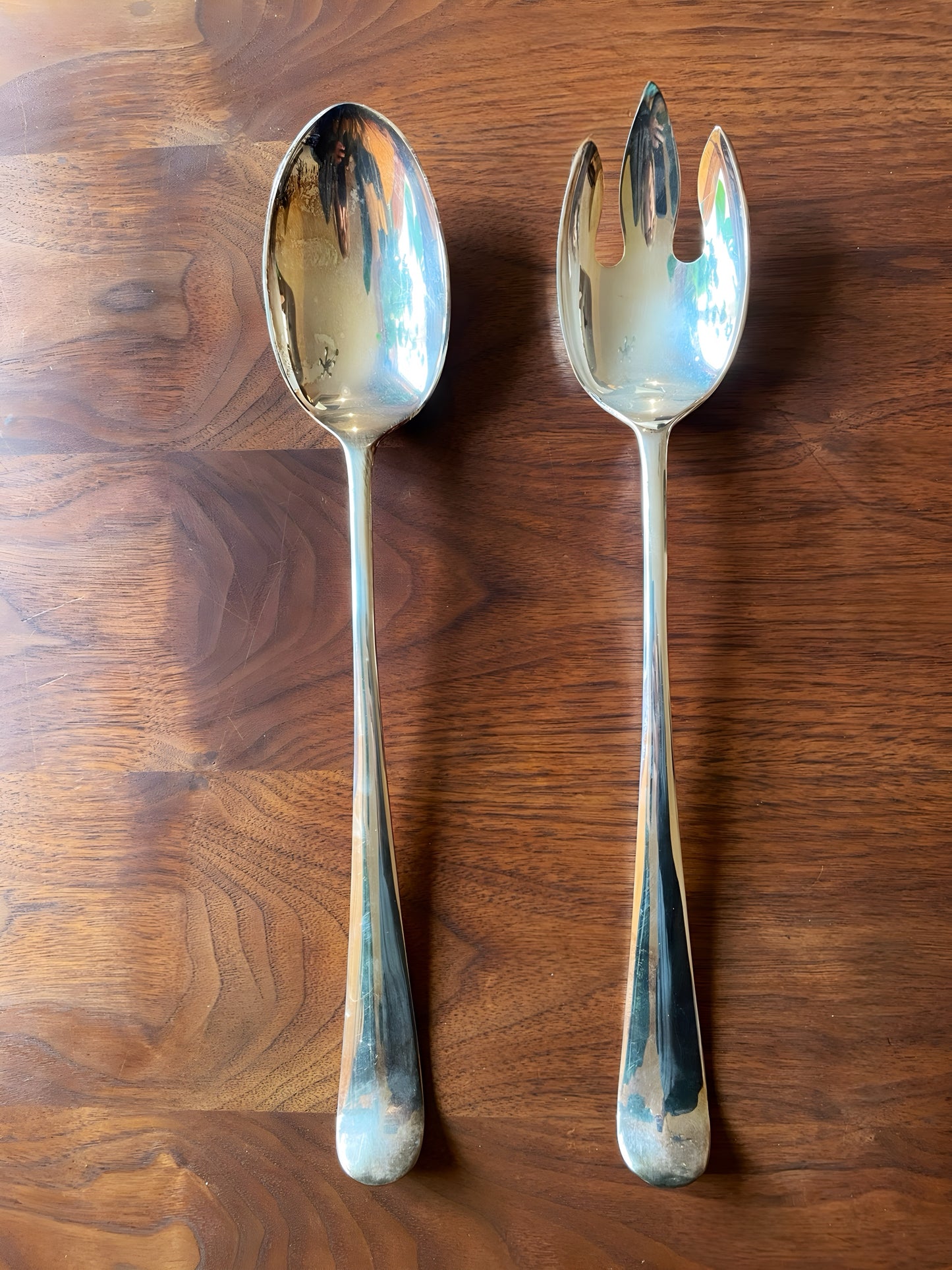 Silver Plated Salad Serving Set