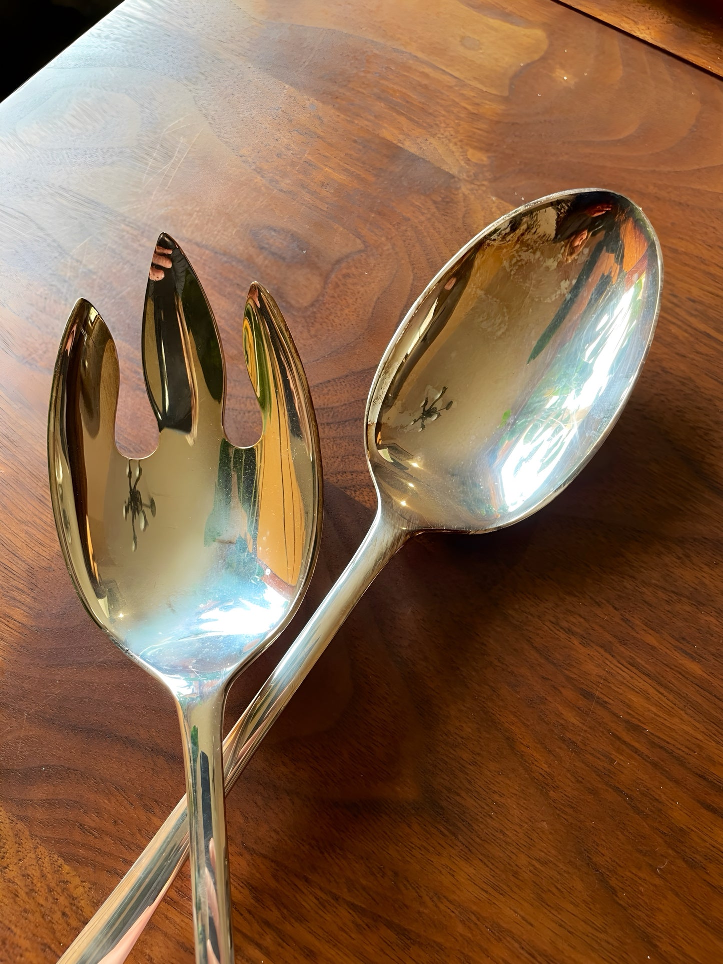 Silver Plated Salad Serving Set