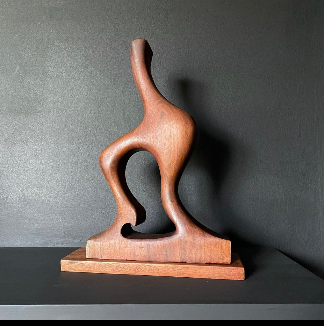 Solid Wood Abstract Sculpture