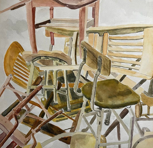 Chair Jumble Watercolor